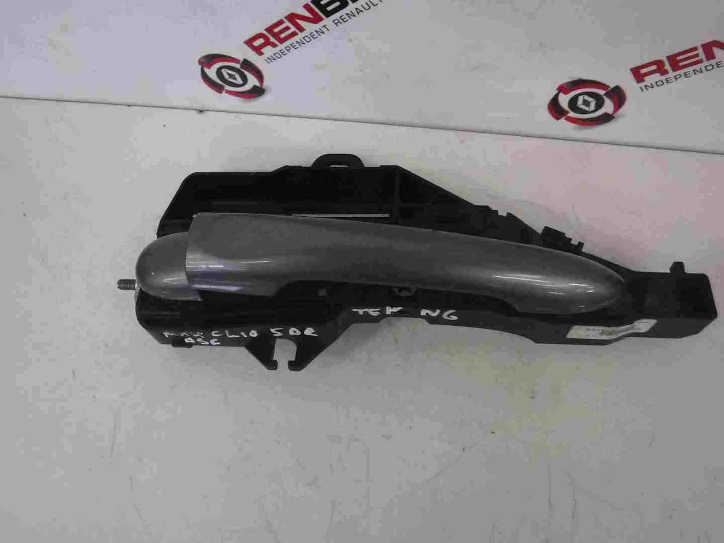 Renault Clio MK4 2013-2018 Drivers OSF Front Exterior Door Handle Grey TEKNG