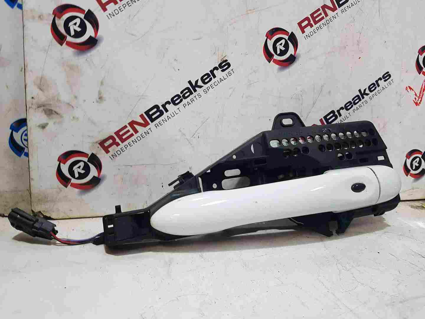 Thumb 2 Renault Clio MK4 2013-2018 Drivers OSF Front Exterior Handle White Ov369