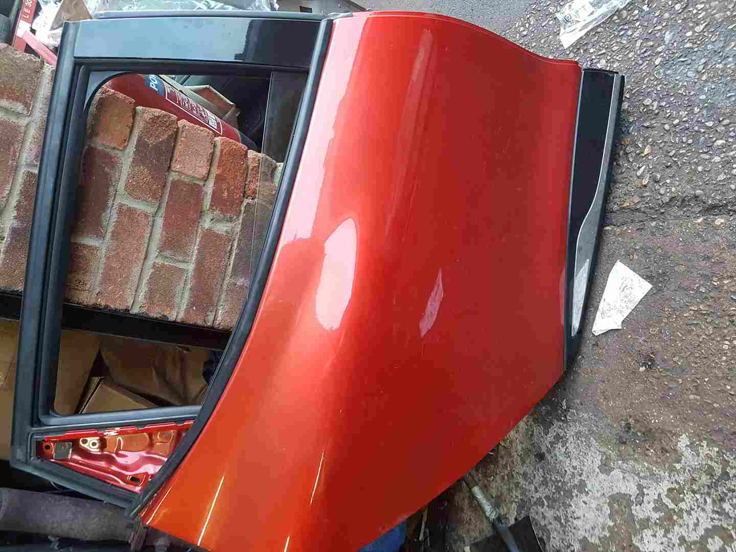 Thumb 3 Renault Clio MK4 2013-2018 Drivers OSR Rear Door RED Tennp