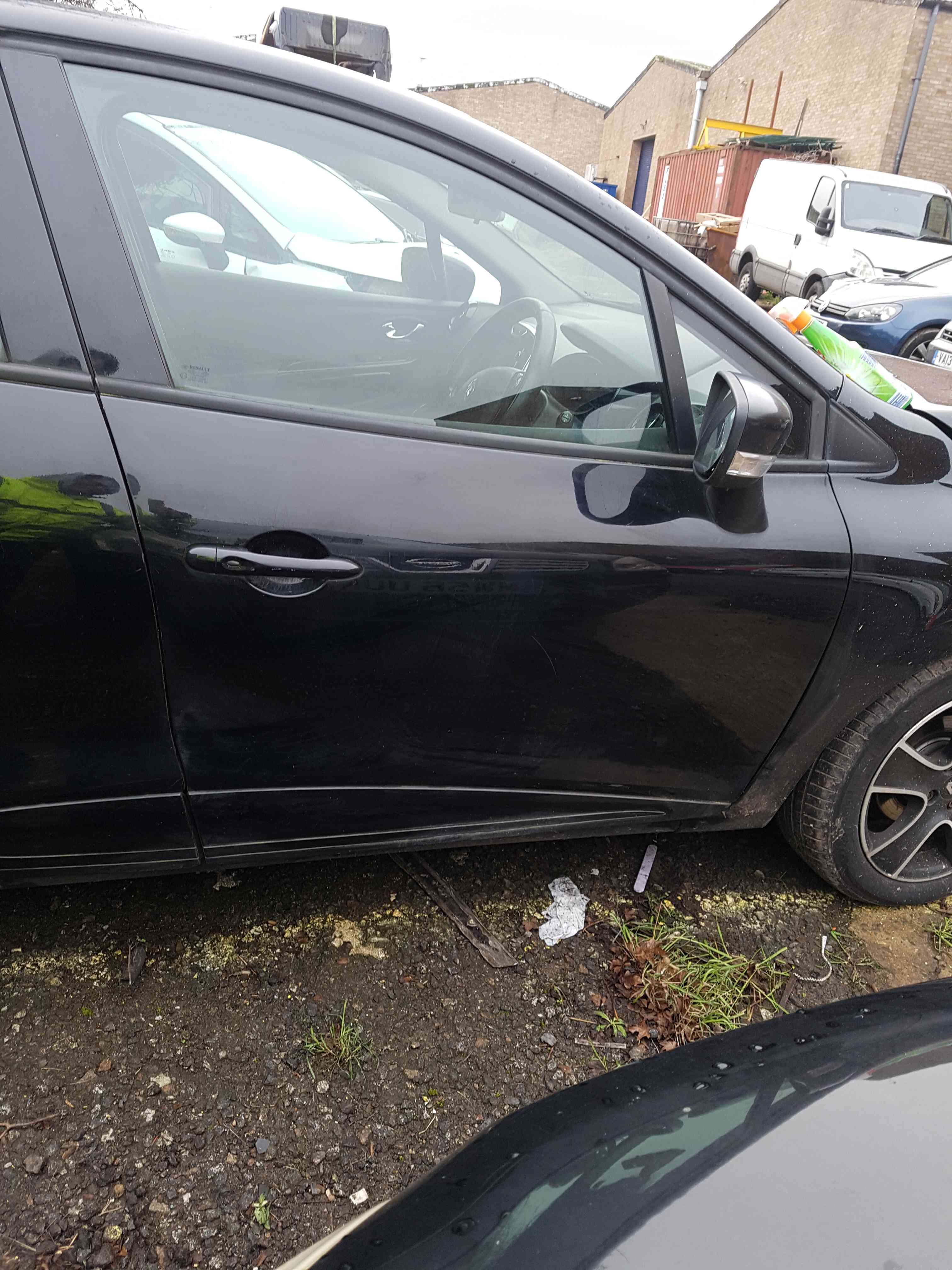 Thumb 8 Renault Clio MK4 2013-2018 Drivers OSR Rear Door Tegne Black Trim Gloss