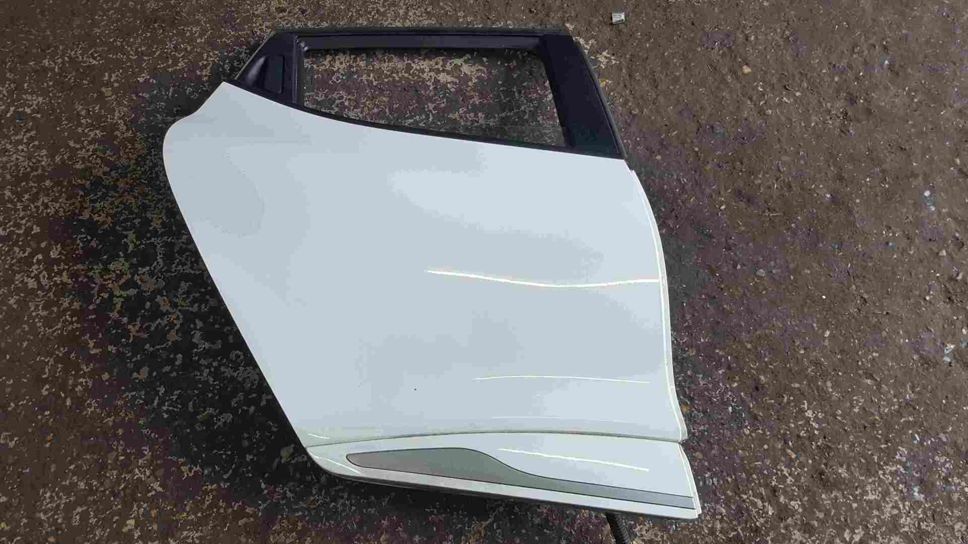 Renault Clio MK4 2013-2018 Drivers OSR Rear Door White OV369 White Trim