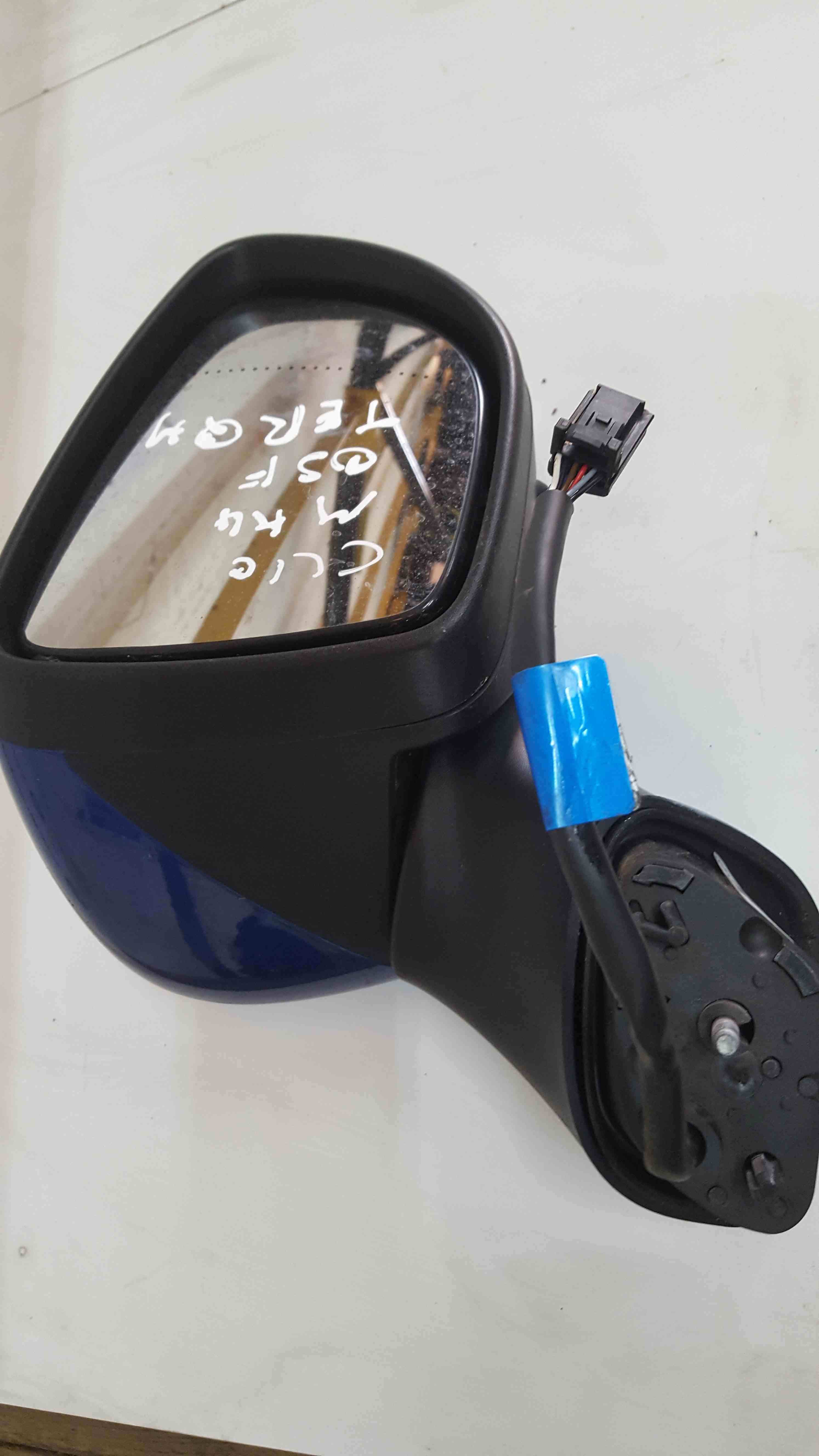 Renault Clio MK4 2013-2018 Drivers Os Wing Mirror Blue Terqh Folding