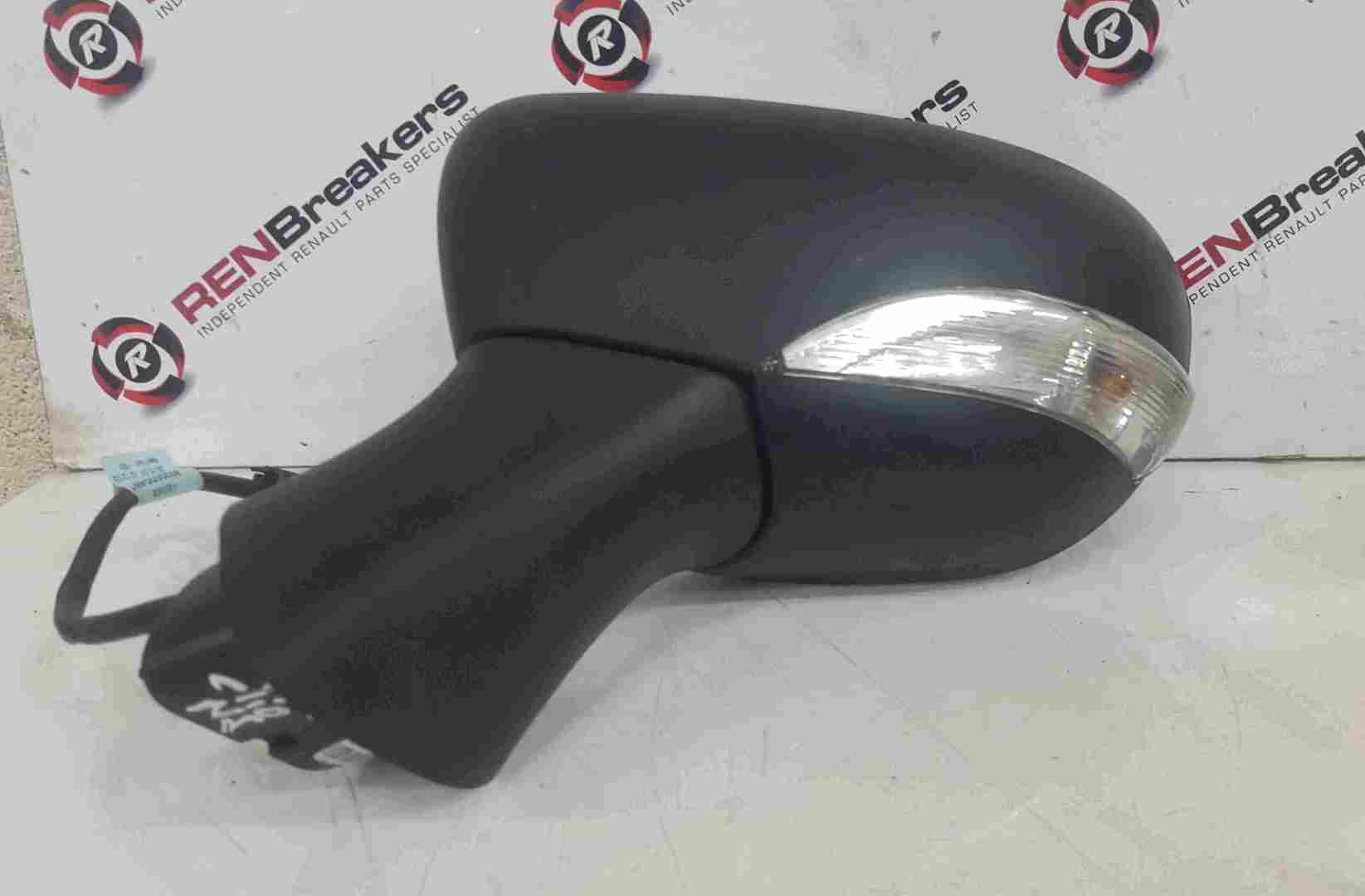 Renault Clio MK4 2013-2018 Passenger NS Wing Mirror Plain Black 963026829R