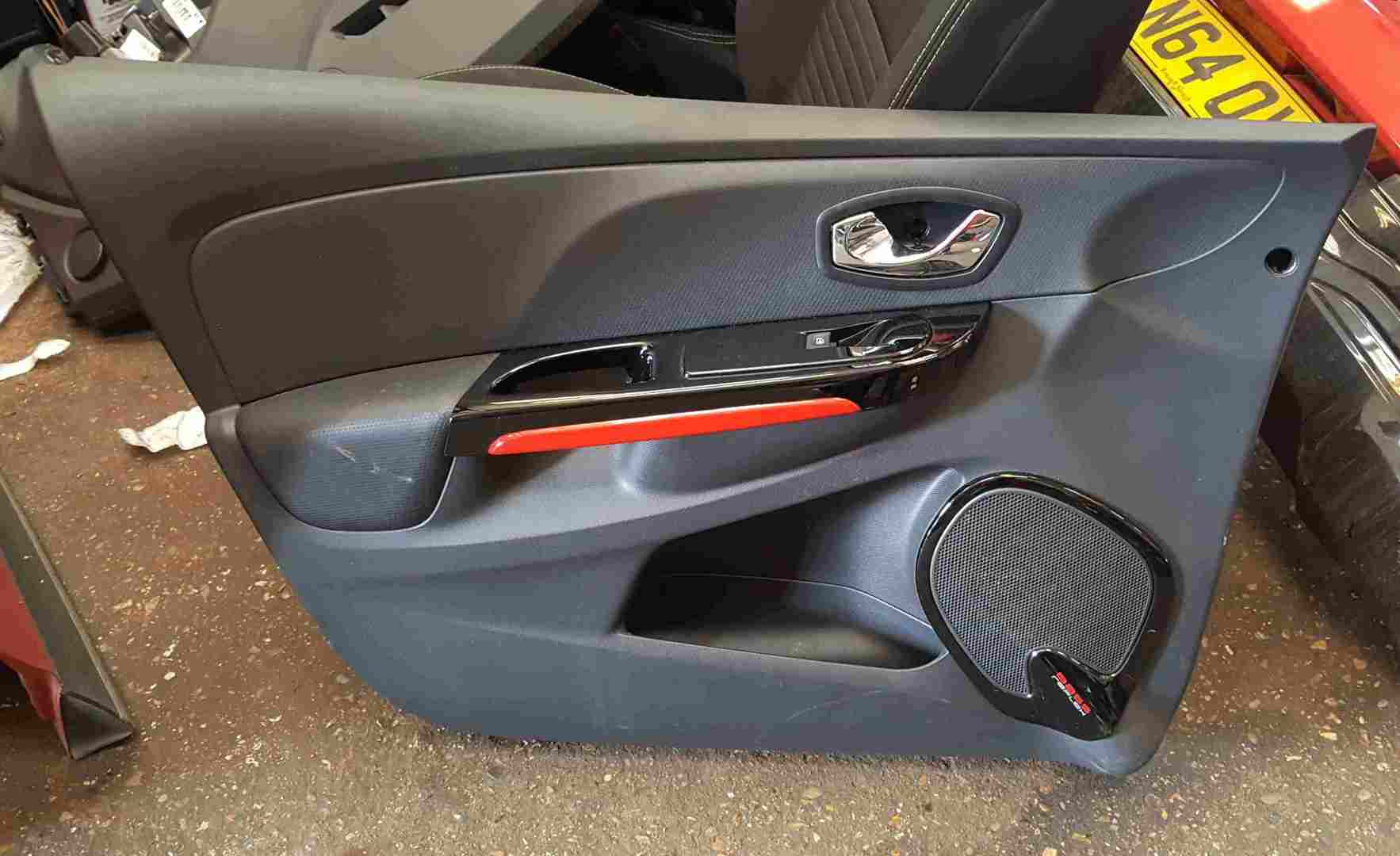 Renault Clio MK4 2013-2018 Passenger NSF Front Door Card Red Trim