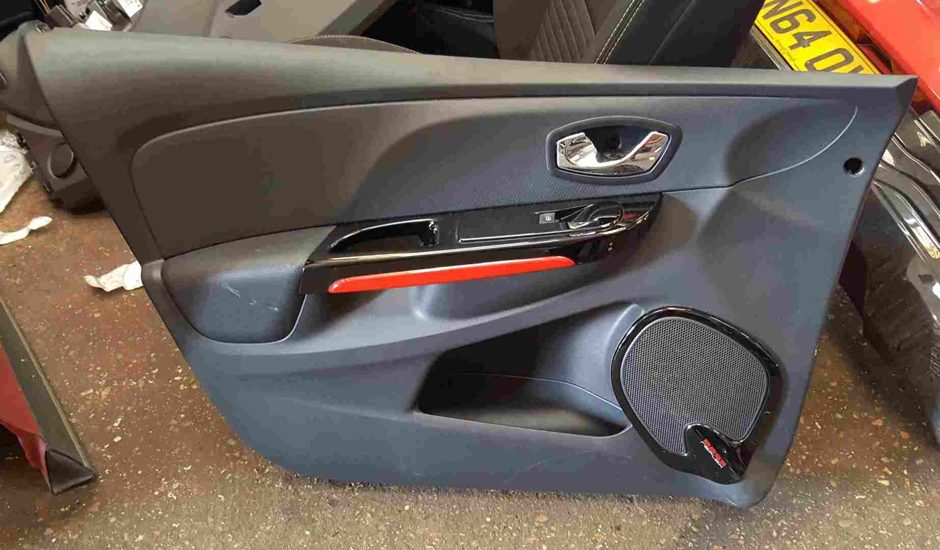 Thumb 2 Renault Clio MK4 2013-2018 Passenger NSF Front Door Card Red Trim
