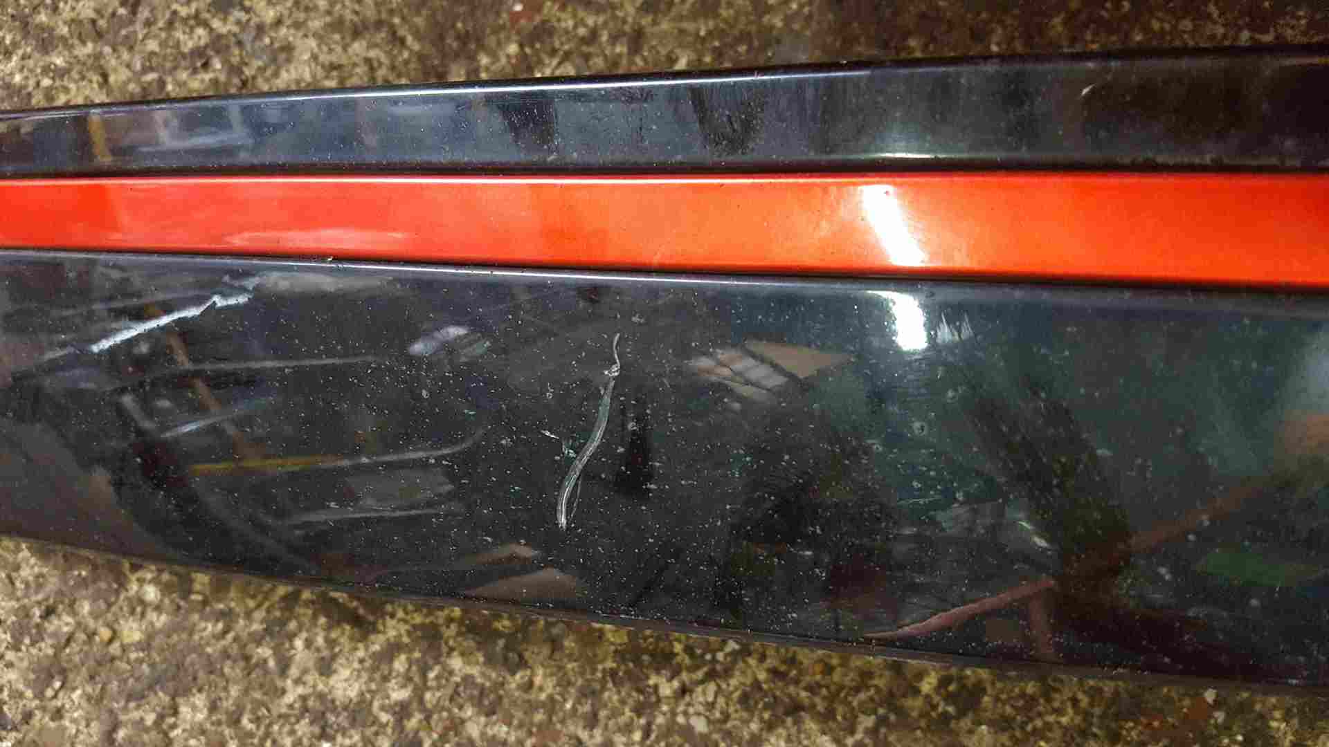 Thumb 2 Renault Clio MK4 2013-2018 Passenger NSF Front Door Moulding Trim RED Stripe