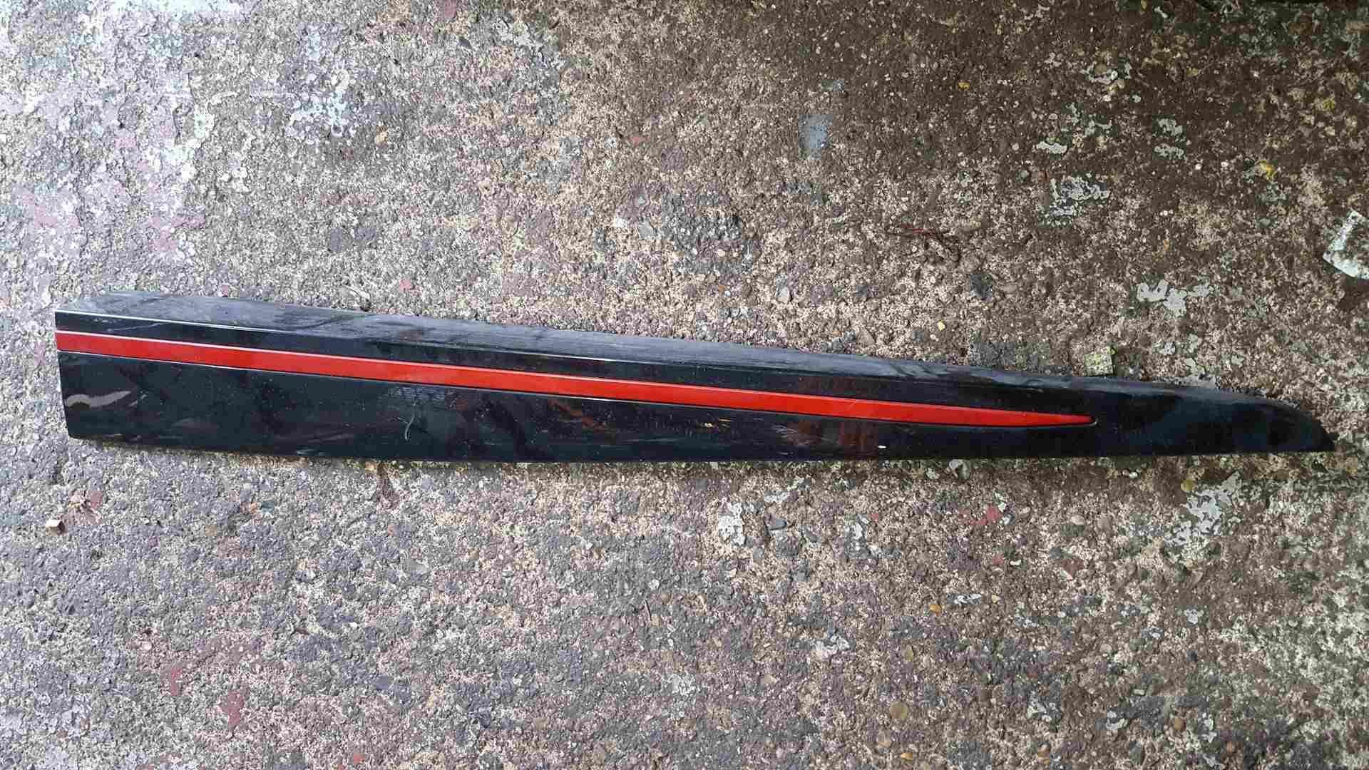 Renault Clio MK4 2013-2018 Passenger NSF Front Door Moulding Trim RED Stripe