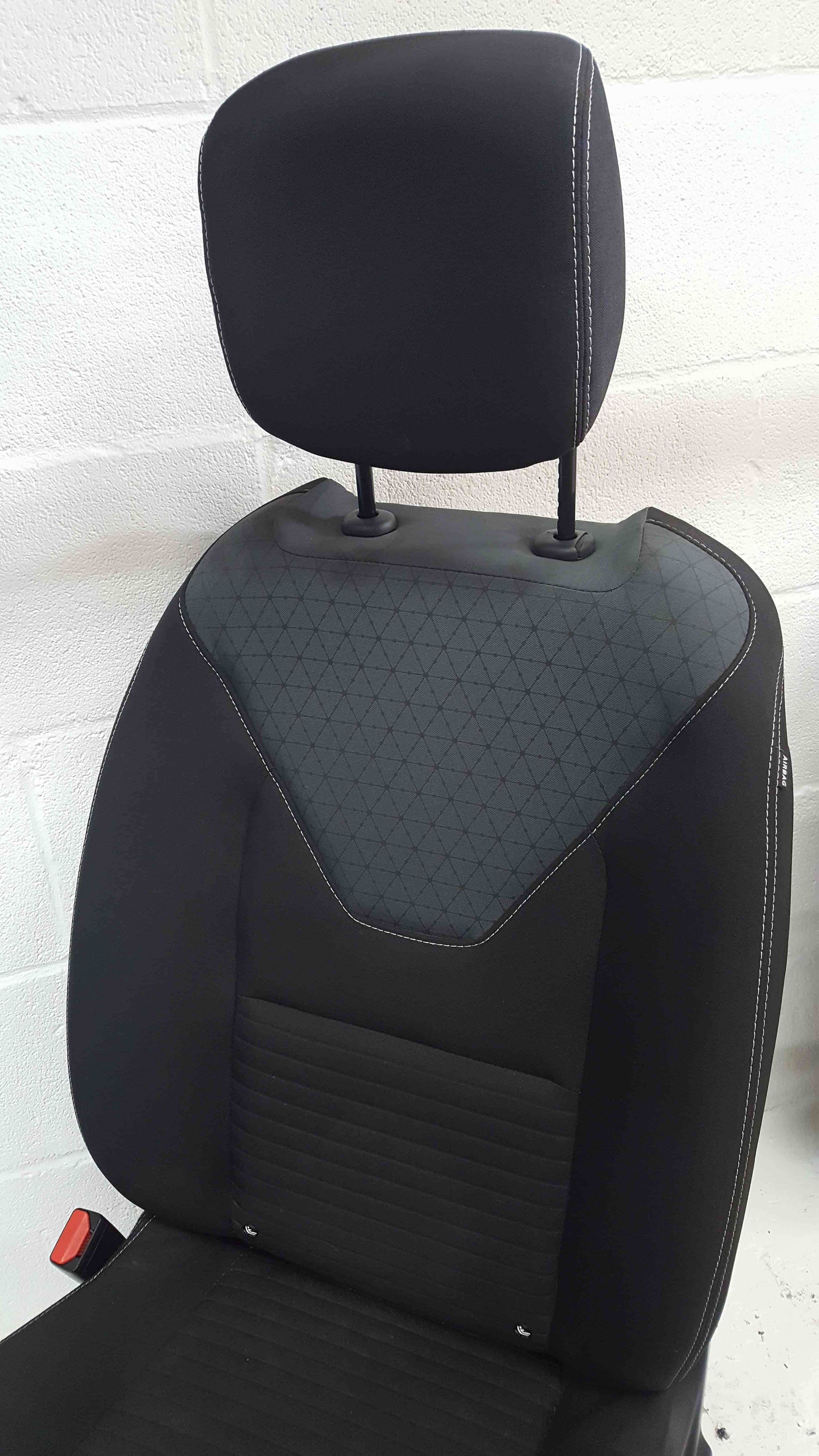 Renault Clio MK4 2013-2018 Passenger NSF Front Seat Chair Black Grey