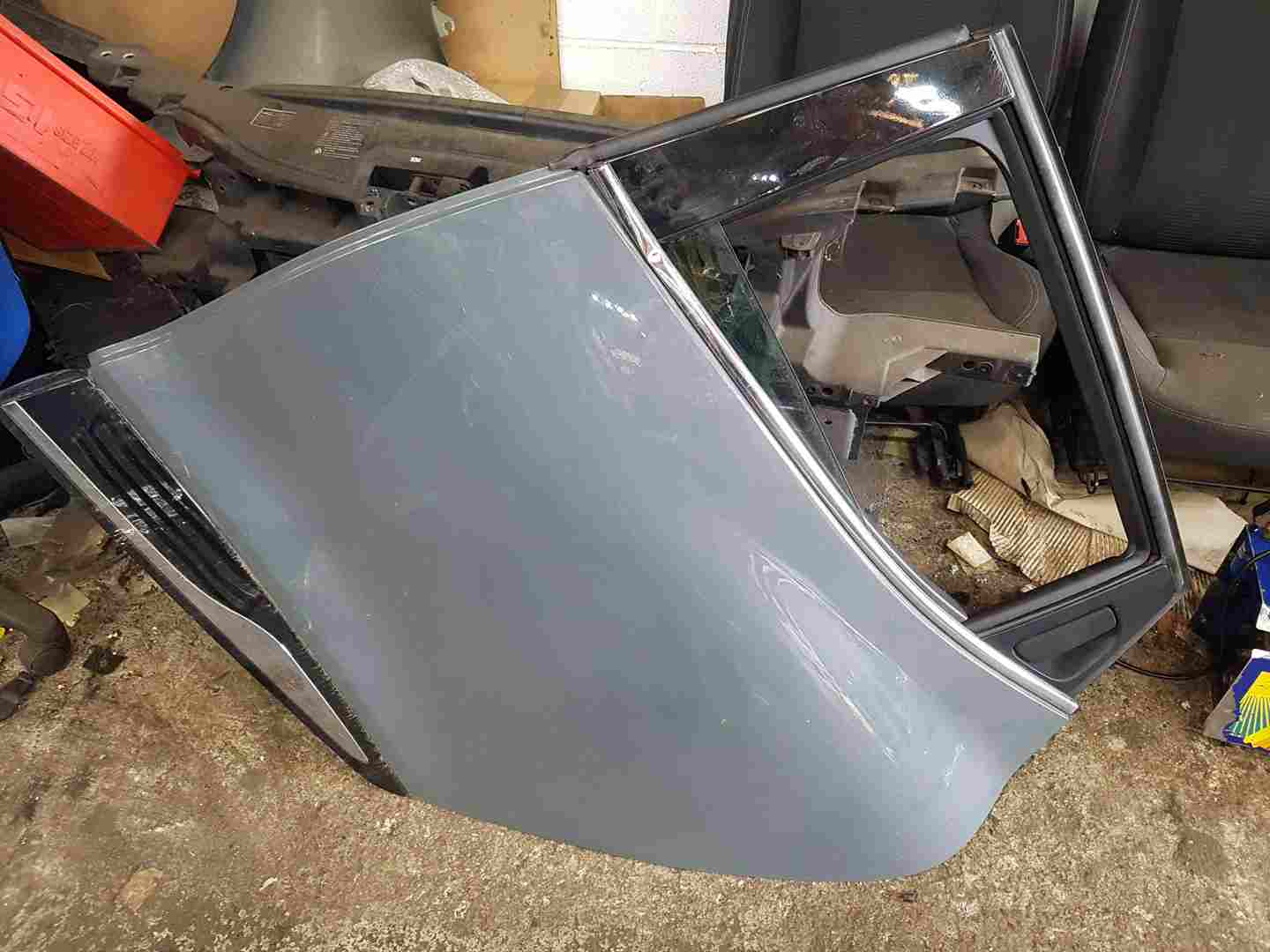 Thumb 2 Renault Clio MK4 2013-2018 Passenger NSR Rear Door Grey Blue OVKPW