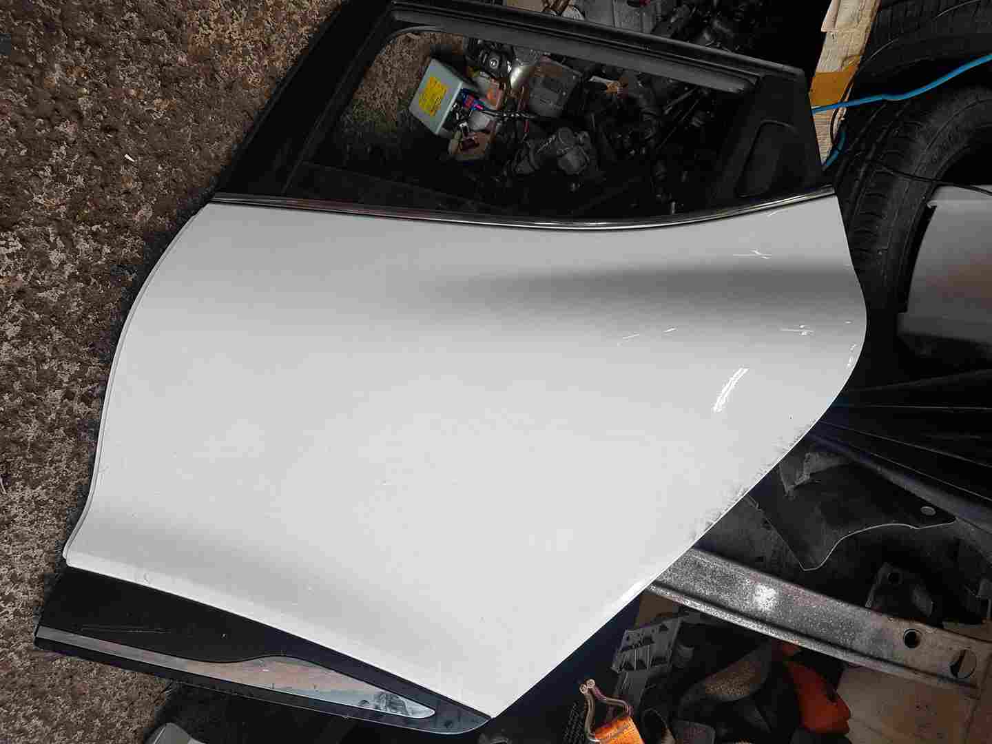 Thumb 2 Renault Clio MK4 2013-2018 Passenger NSR Rear Door White Ov369