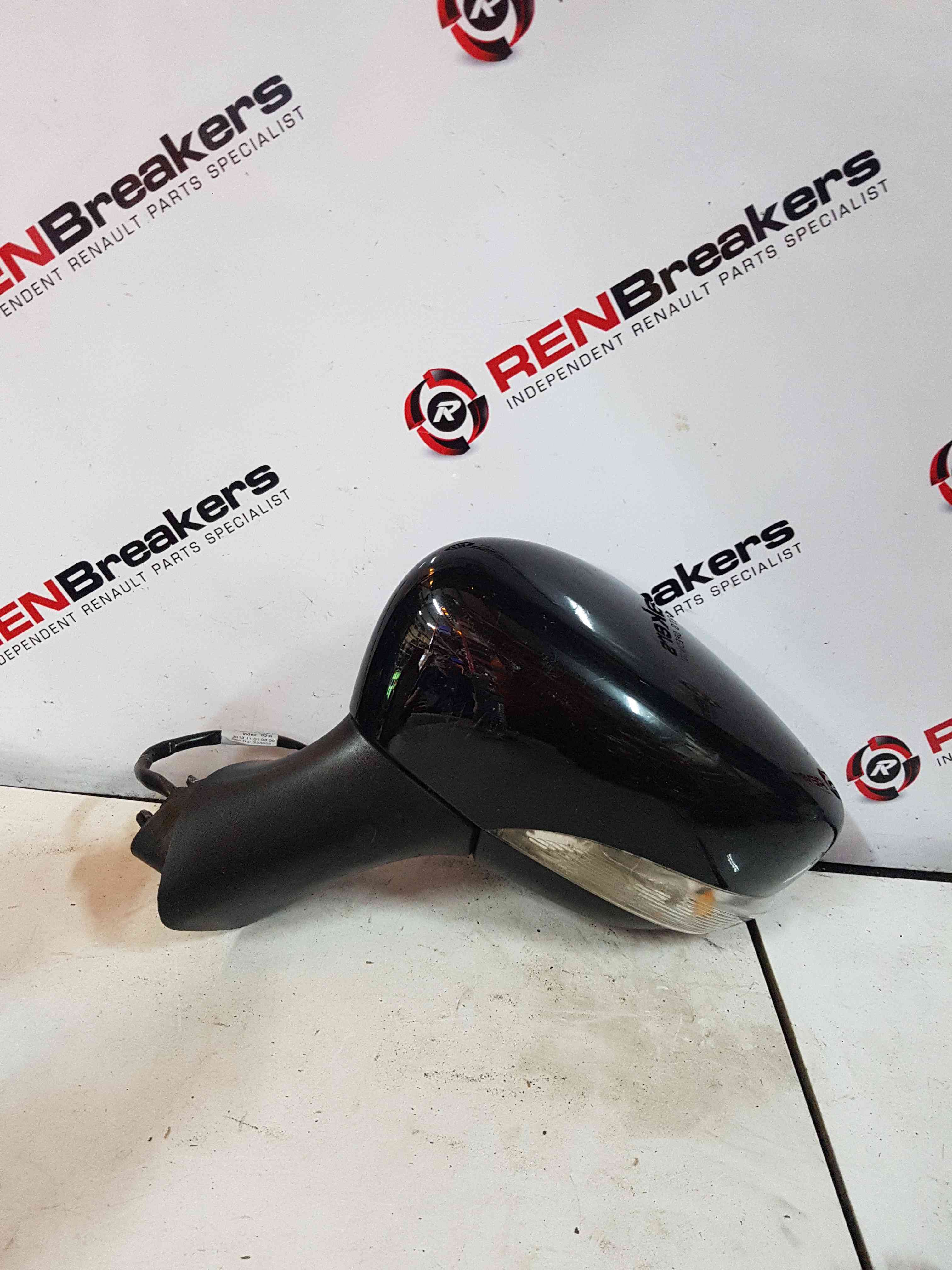 Thumb 3 Renault Clio MK4 2013-2018 Passenger Ns Wing Mirror Black Tegne 963026829R