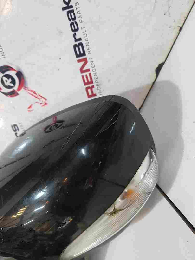 Thumb 4 Renault Clio MK4 2013-2018 Passenger Ns Wing Mirror Black Tegne Power Fold crack