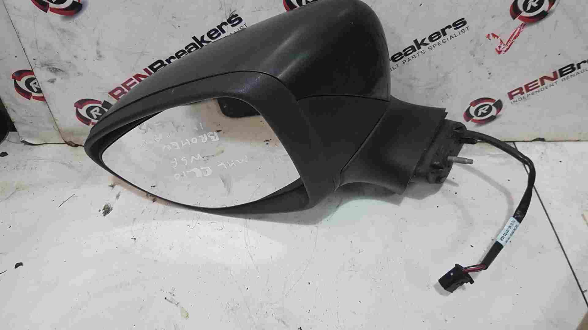 Thumb 4 Renault Clio MK4 2013-2018 Passenger Ns Wing Mirror Plain Black 