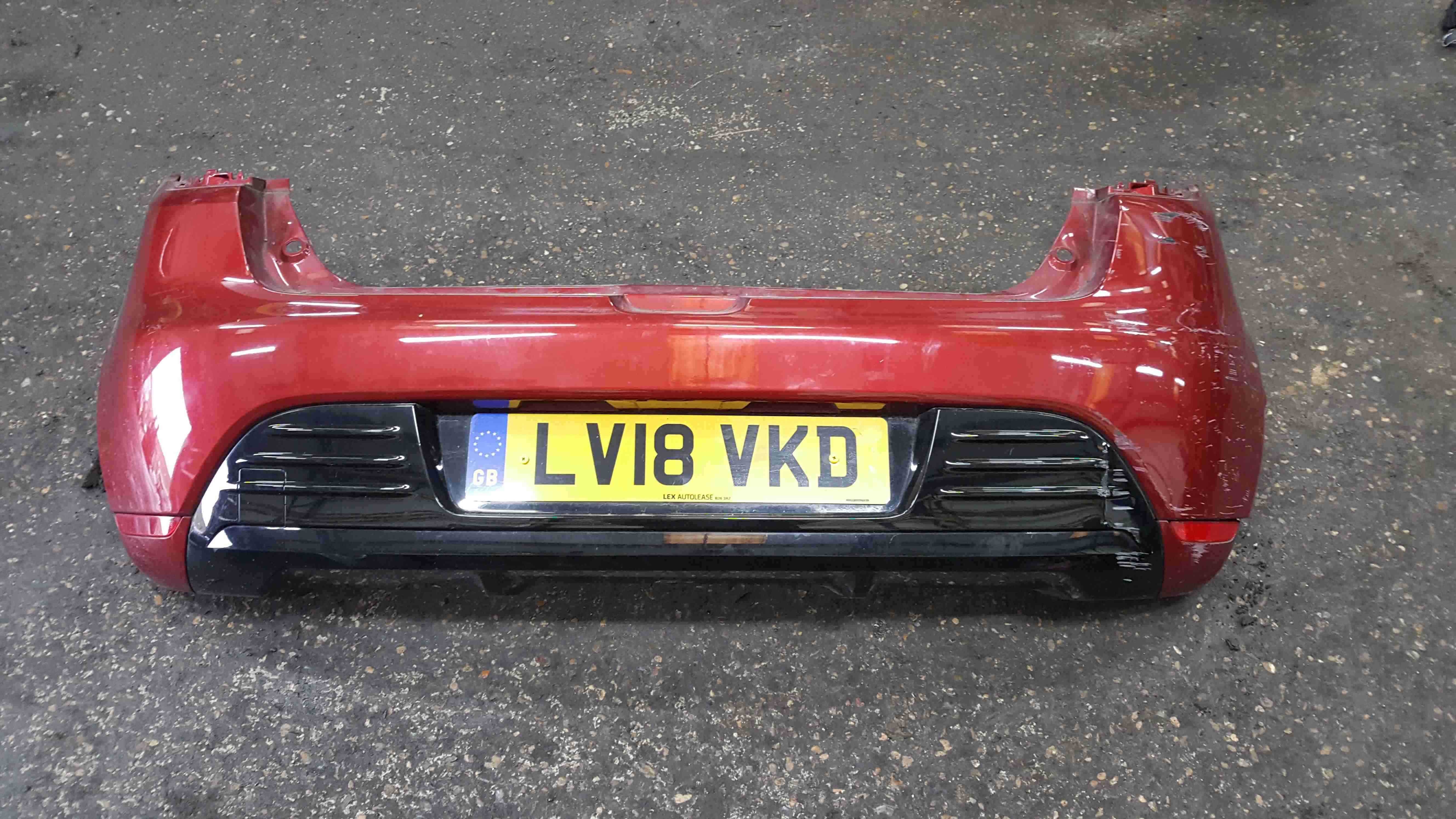 Renault Clio MK4 2013 2018 Rear Bumper Red TENPK Store Renault