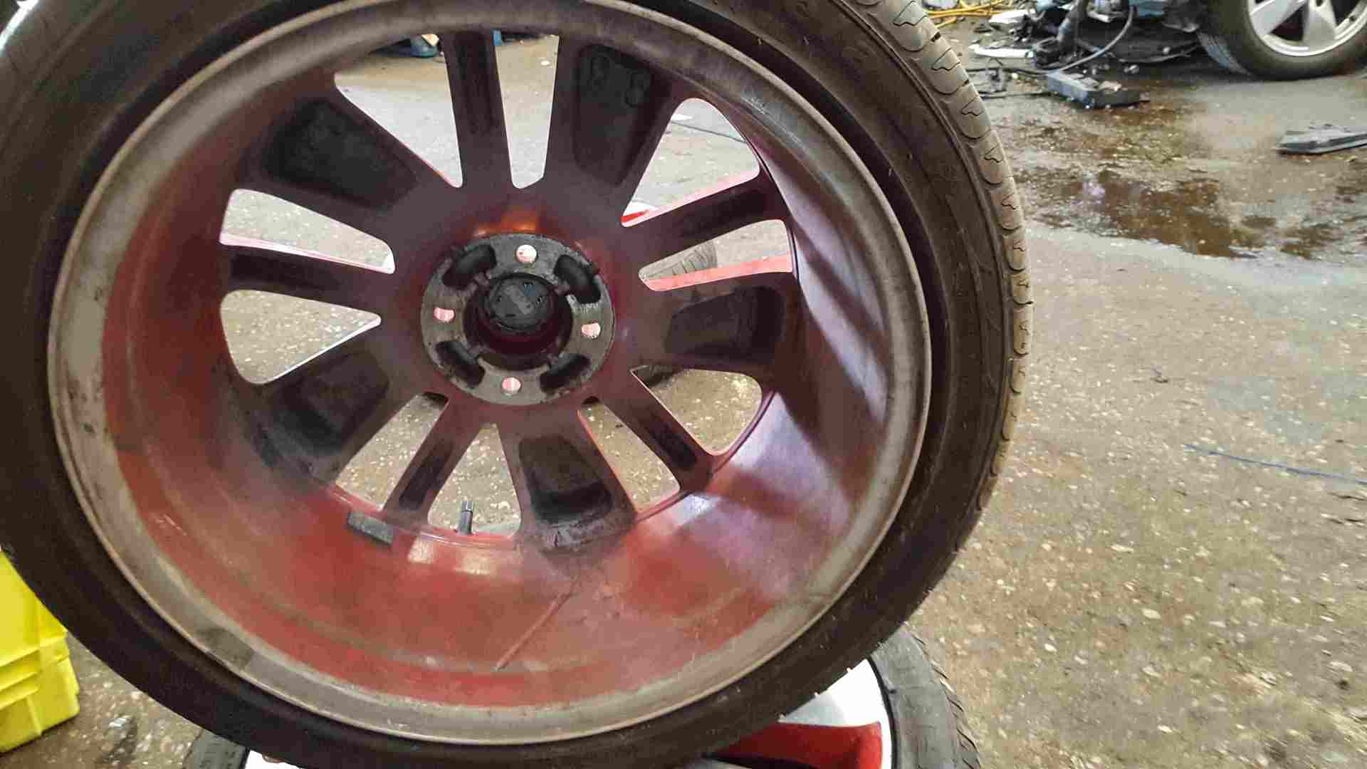 Thumb 4 Renault Clio MK4 2013-2018 Red Diamond Cut Alloy Wheel + Tyre 7mm