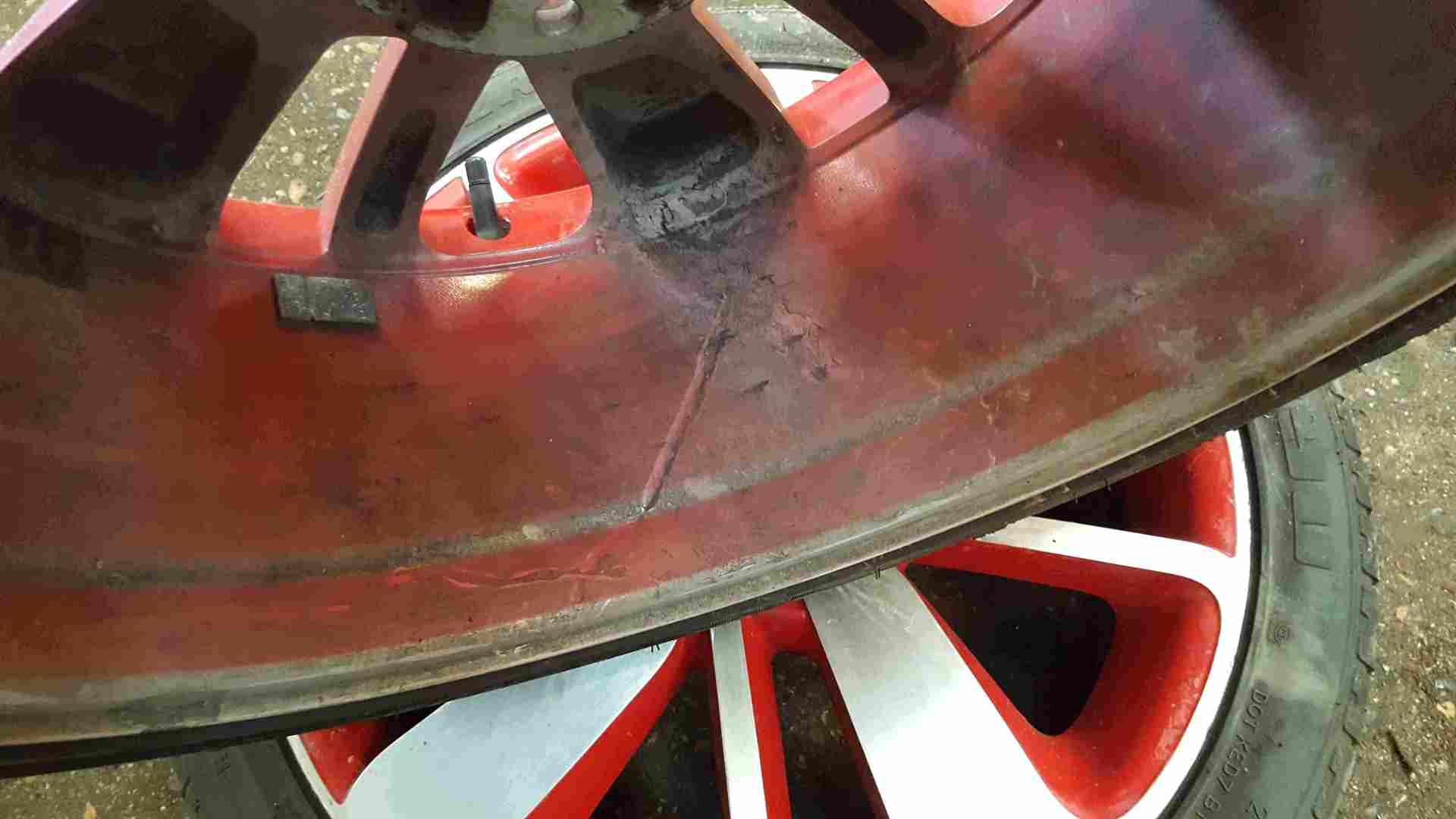 Thumb 5 Renault Clio MK4 2013-2018 Red Diamond Cut Alloy Wheel + Tyre 7mm