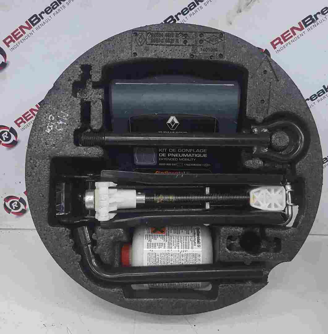 Renault Clio MK4 20132018 Spare Wheel Jack Set Foam Kit Store