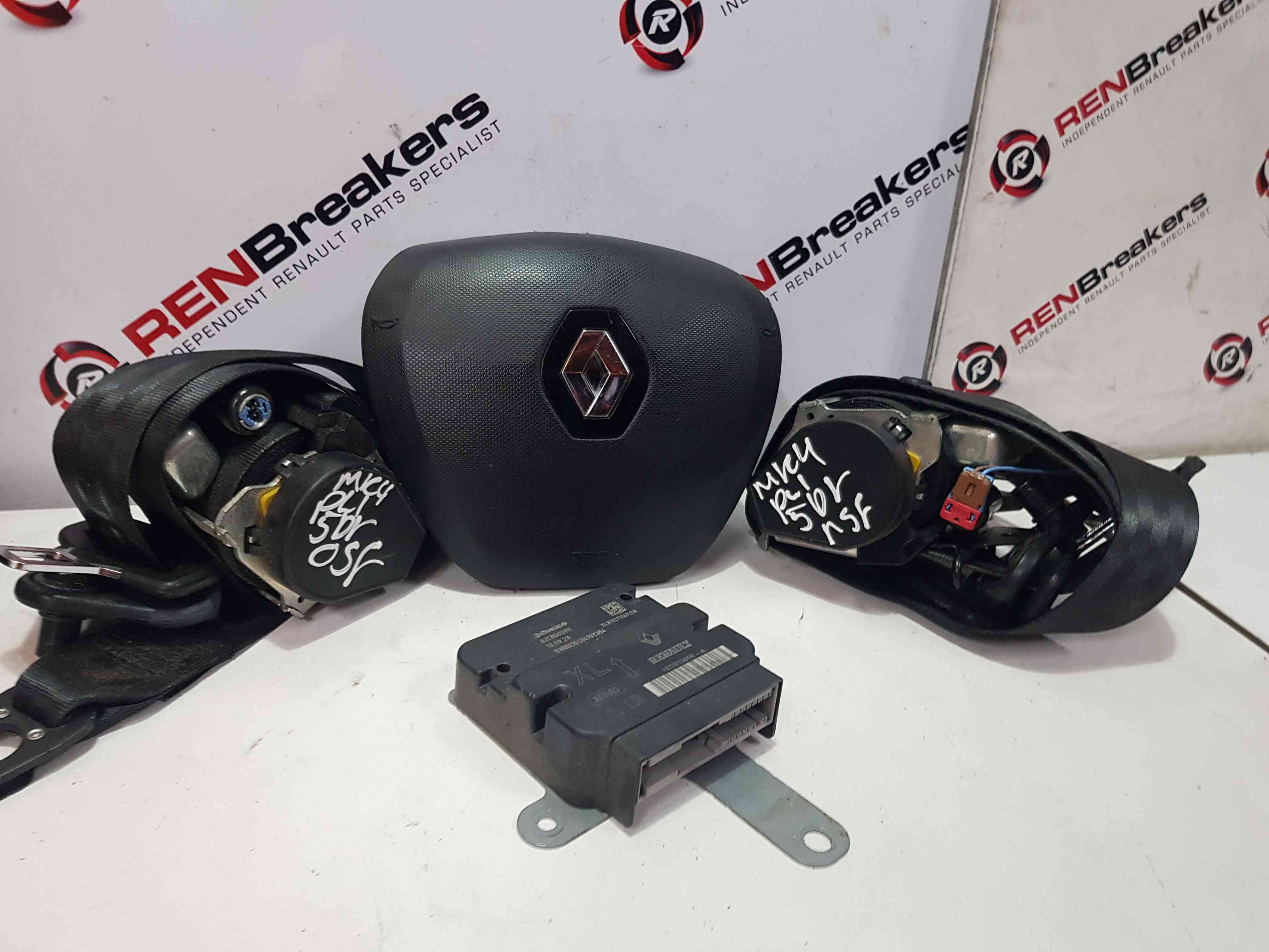 Thumb 2 Renault Clio MK4 2013-2019 Airbag KIT Steering Airbag Module Belts 985101389R