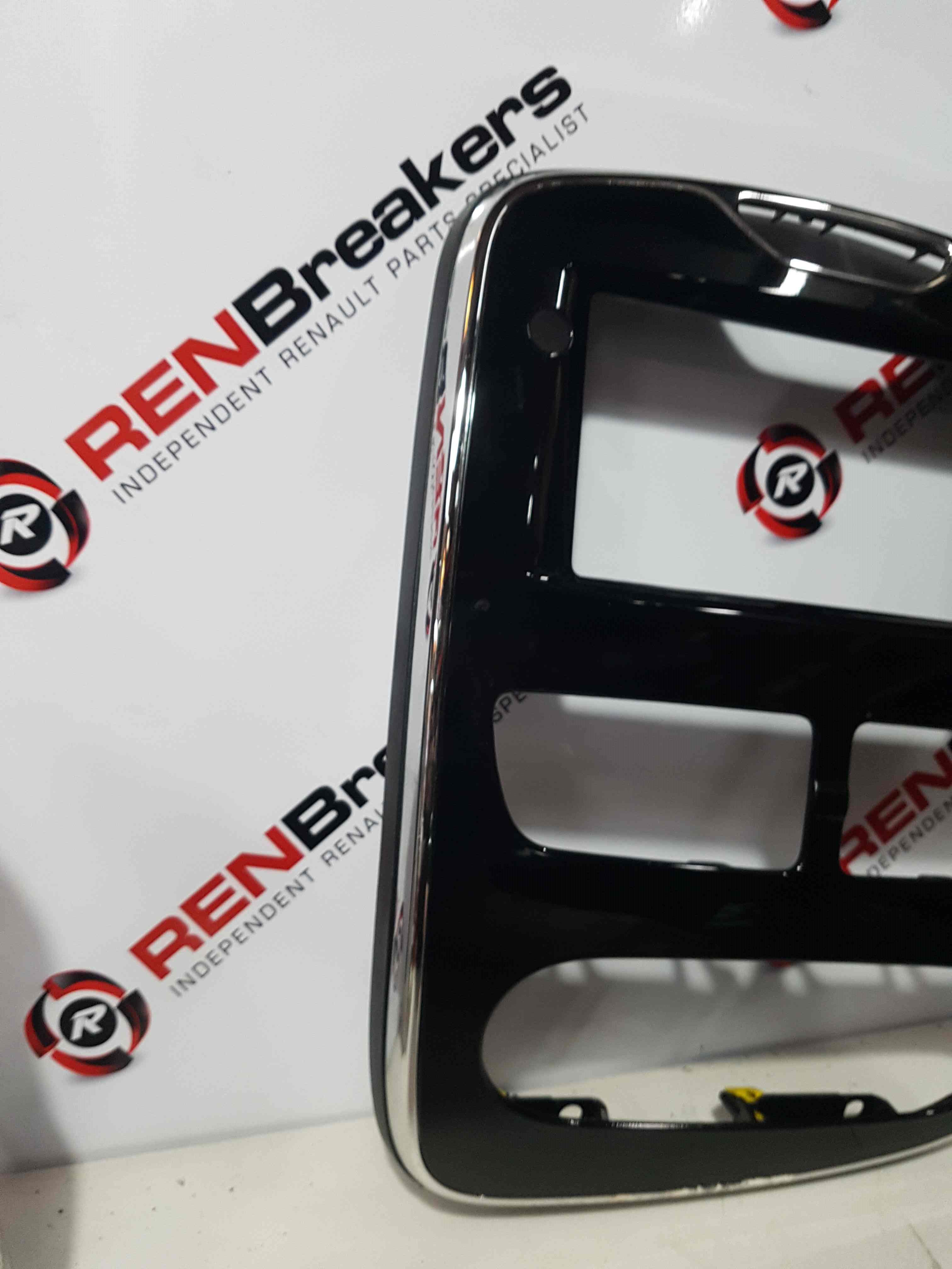 Thumb 4 Renault Clio MK4 2013-2019 Centre Dashboard Heater Display Surround Chrome 