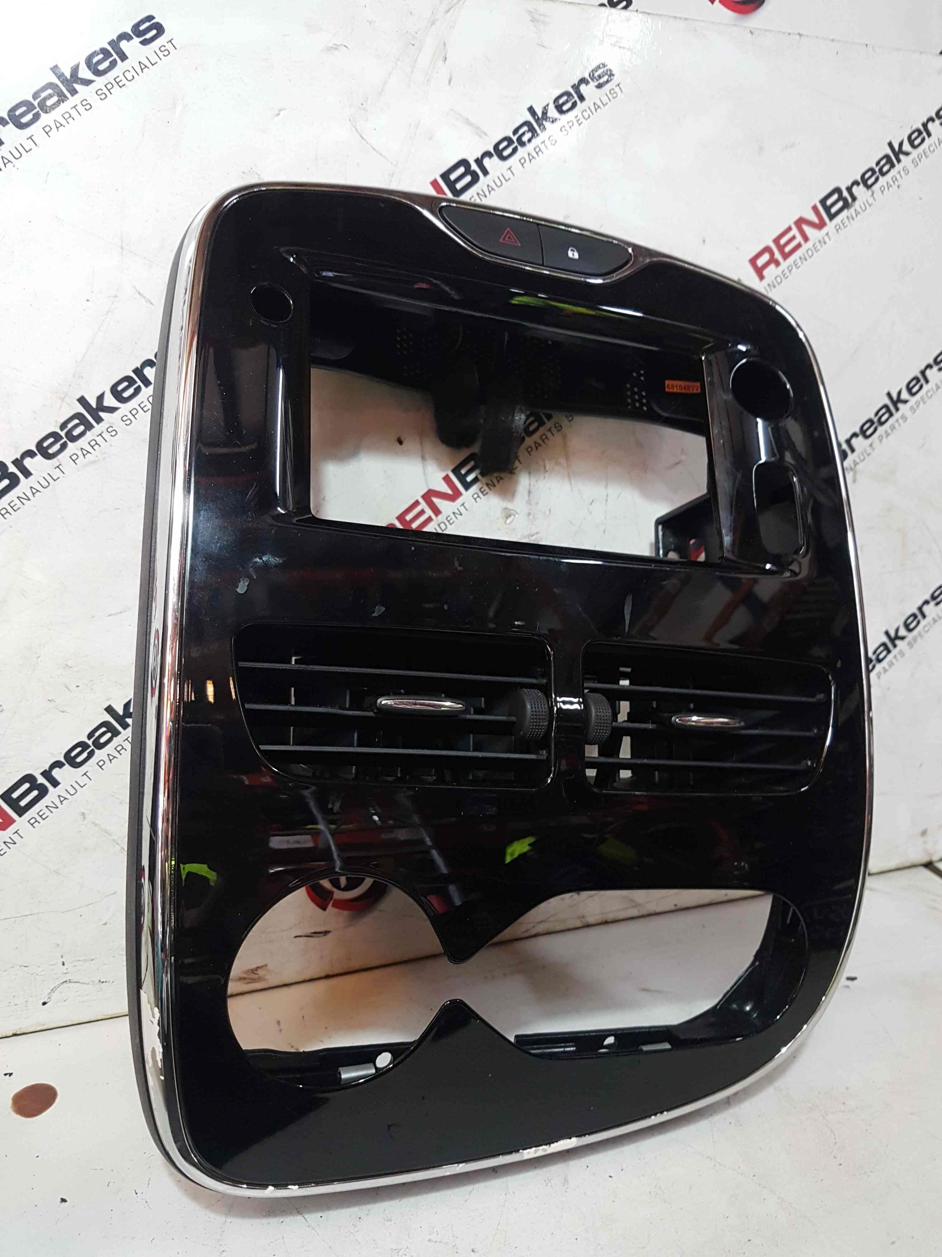 Renault Clio MK4 2013-2019 Dashboard Centre Heater Controls Surround Gloss Black