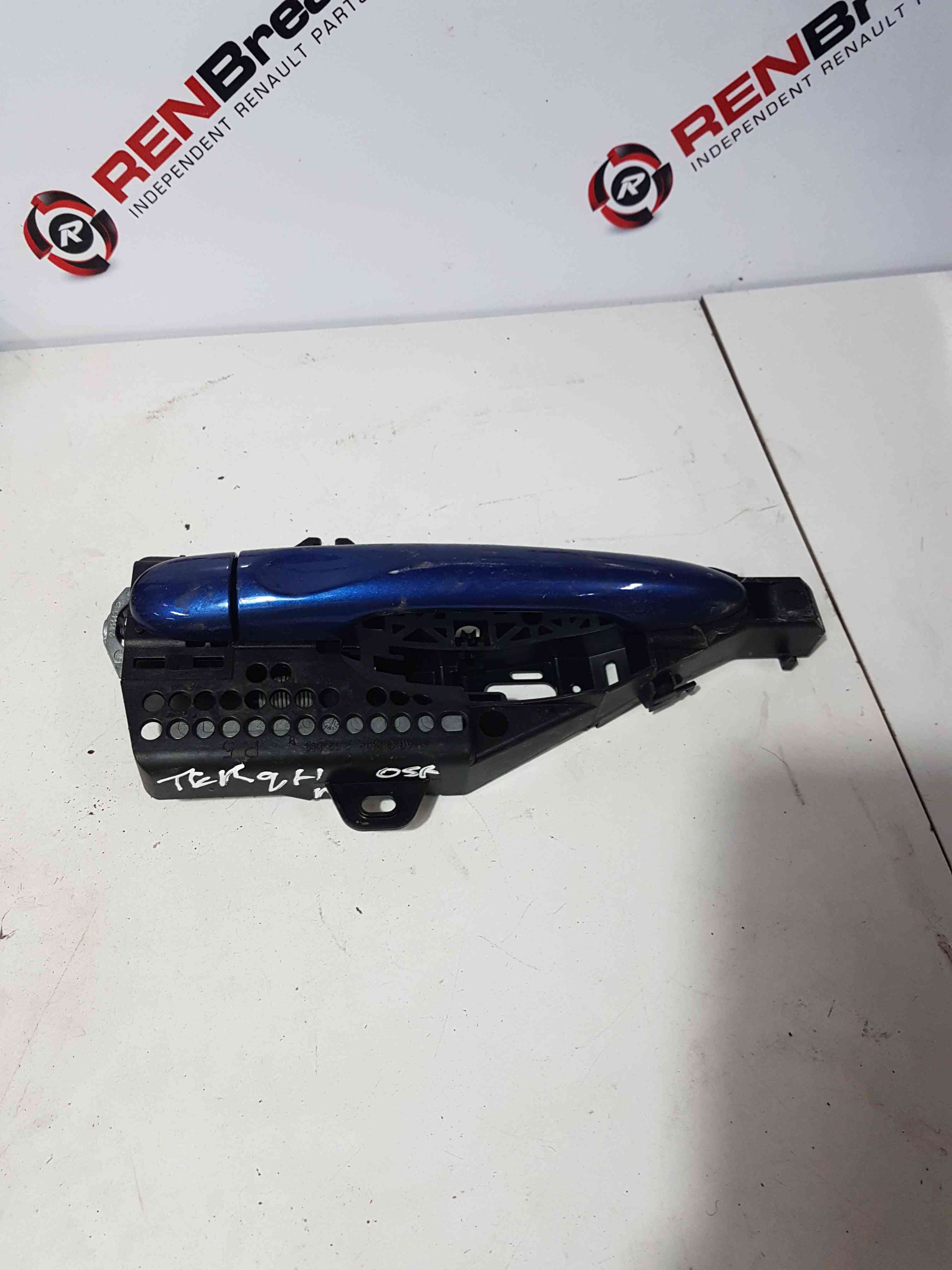 Thumb 6 Renault Clio MK4 2013-2019 Drivers OSF Front Exterior Door Handle Blue Terqh