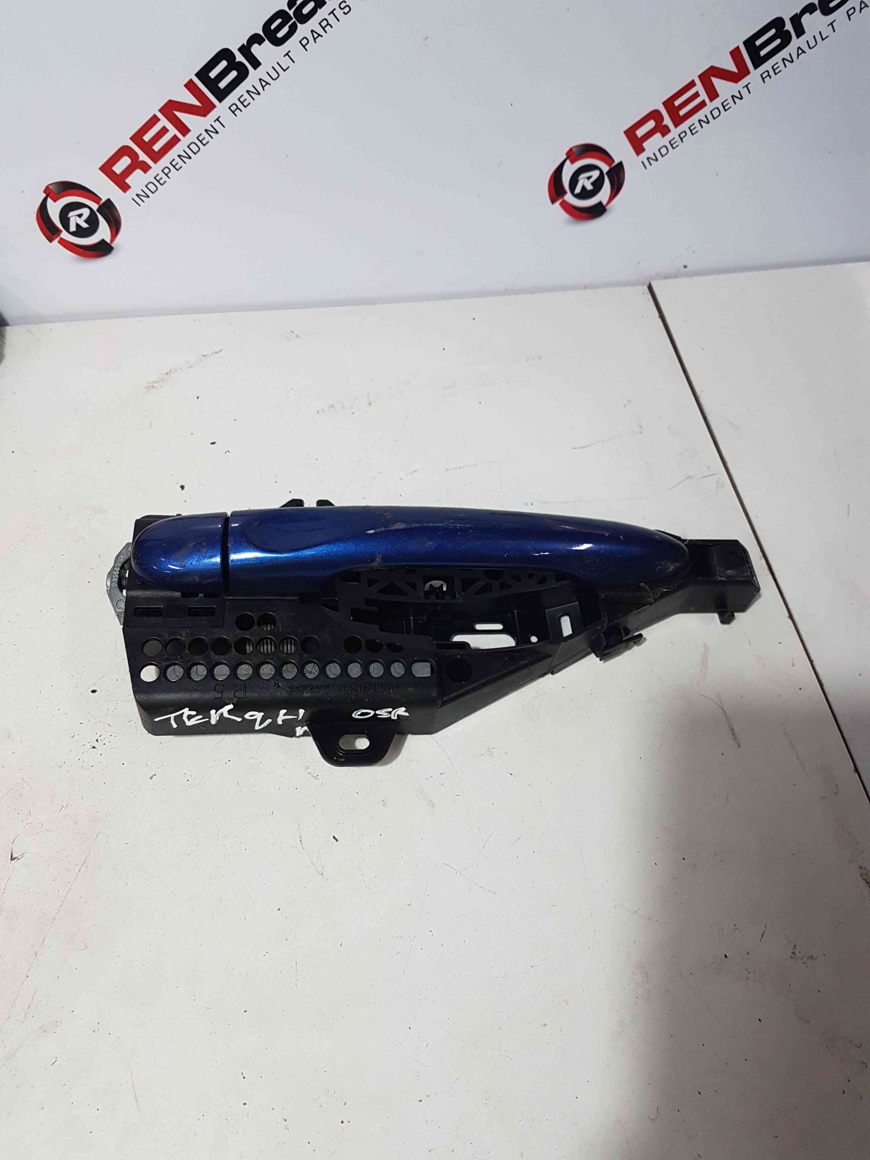 Thumb 5 Renault Clio MK4 2013-2019 Drivers OSF Front Exterior Door Handle Blue Terqh