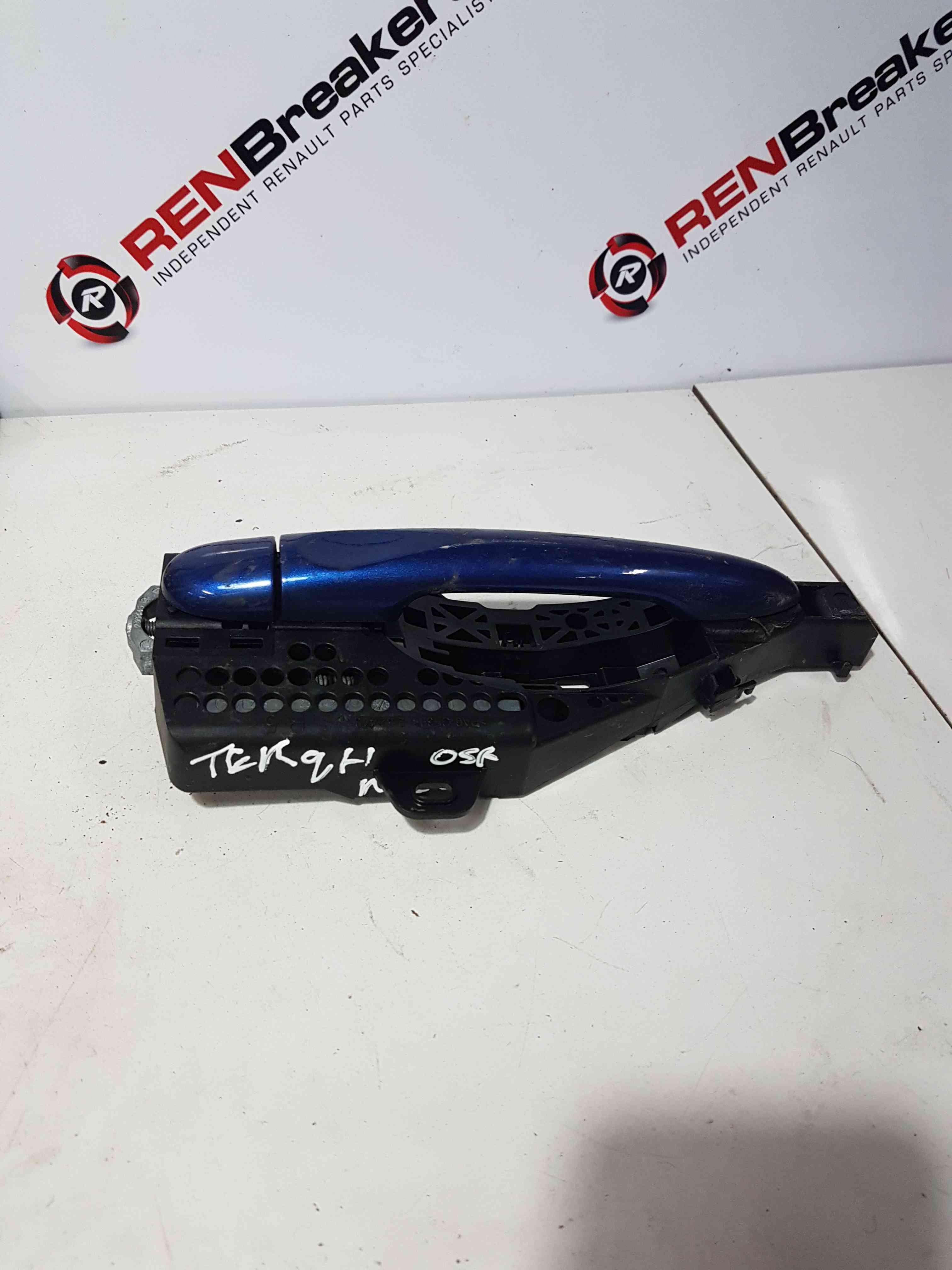Thumb 2 Renault Clio MK4 2013-2019 Drivers OSF Front Exterior Door Handle Blue Terqh