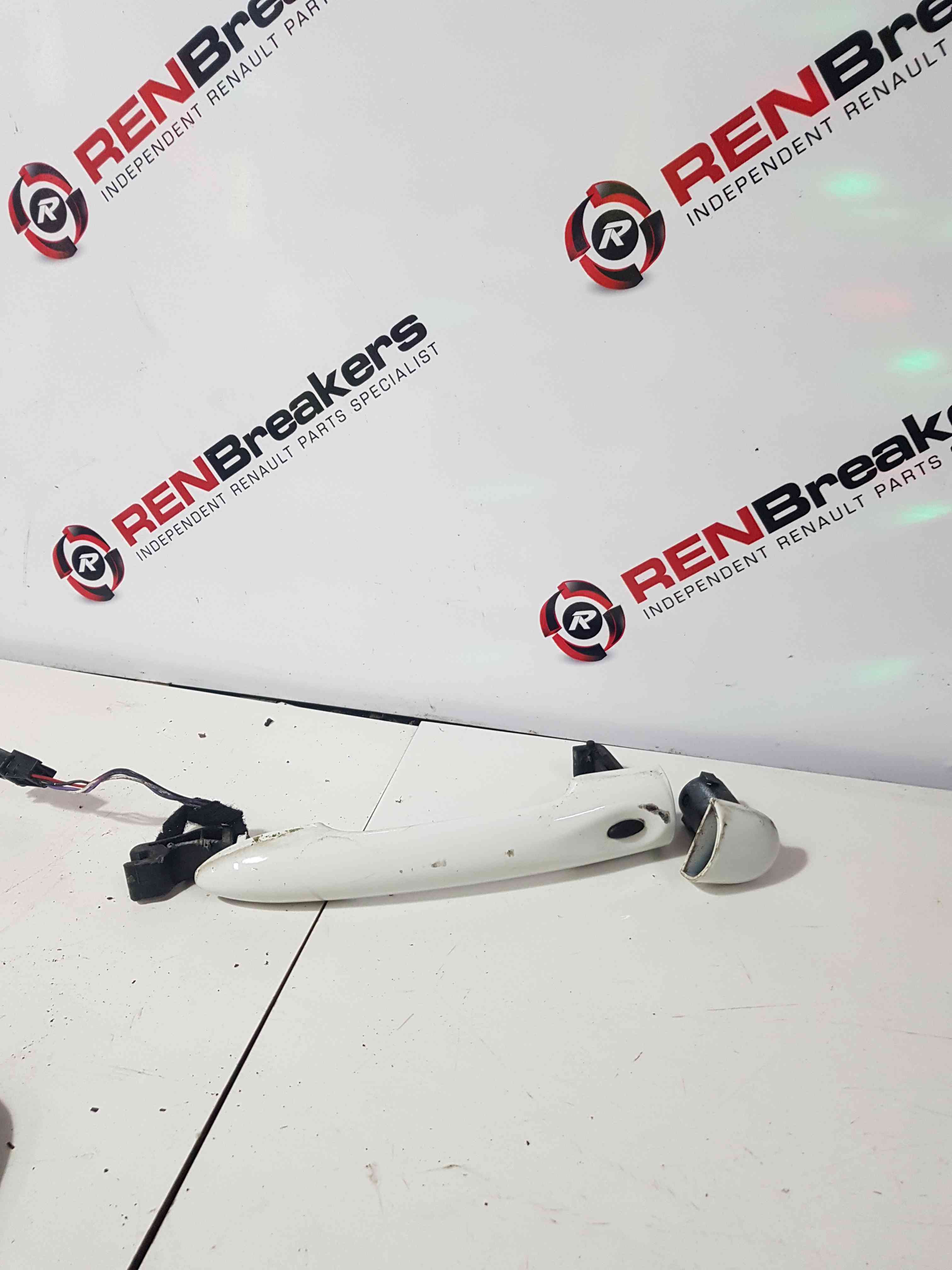 Thumb 4 Renault Clio MK4 2013-2019 Drivers OSF Front Exterior Door Handle White