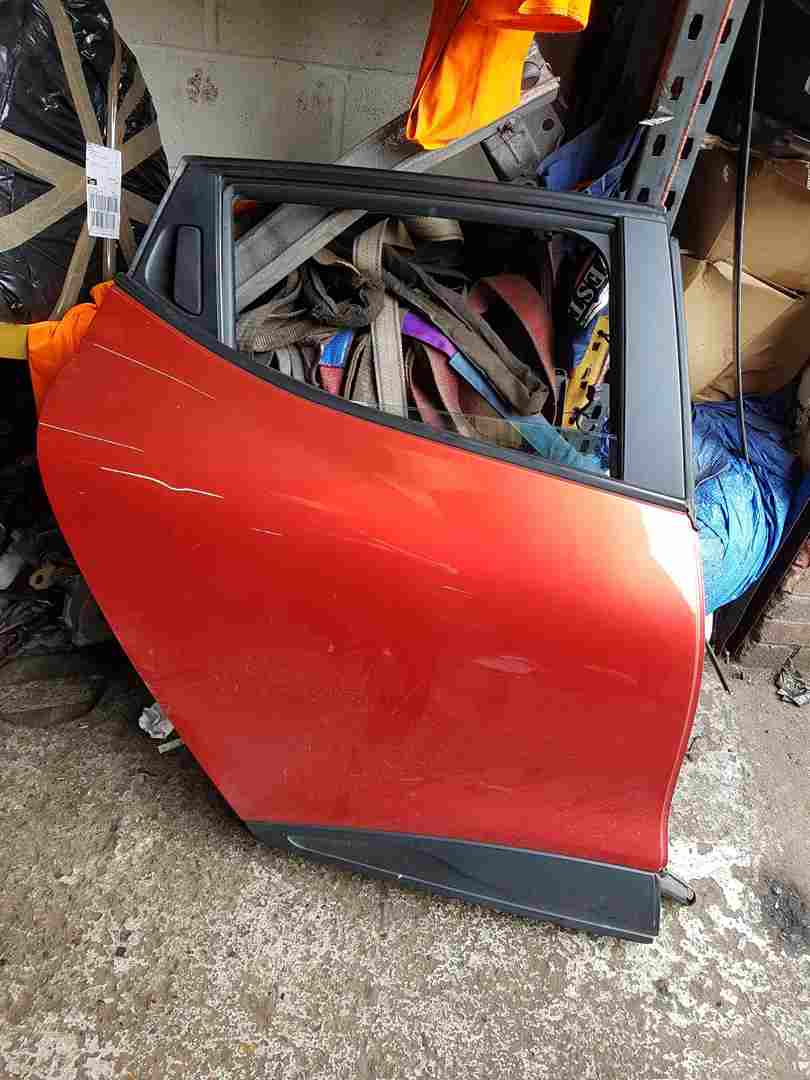 Renault Clio MK4 2013-2019 Drivers OSR Rear Door RED Tennp