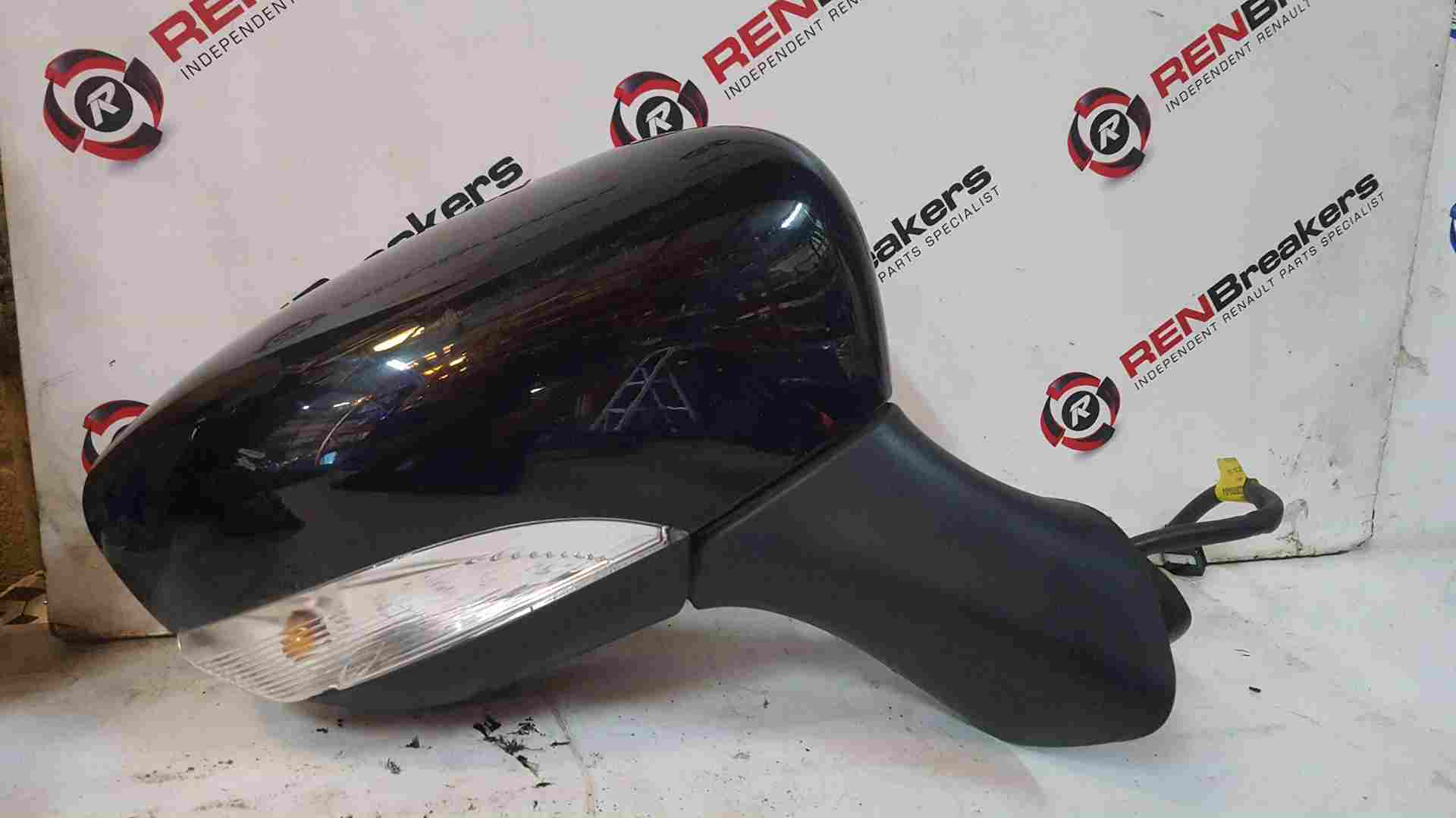 Renault Clio MK4 2013-2019 Drivers Os Osf Wing Mirror Black Tegne