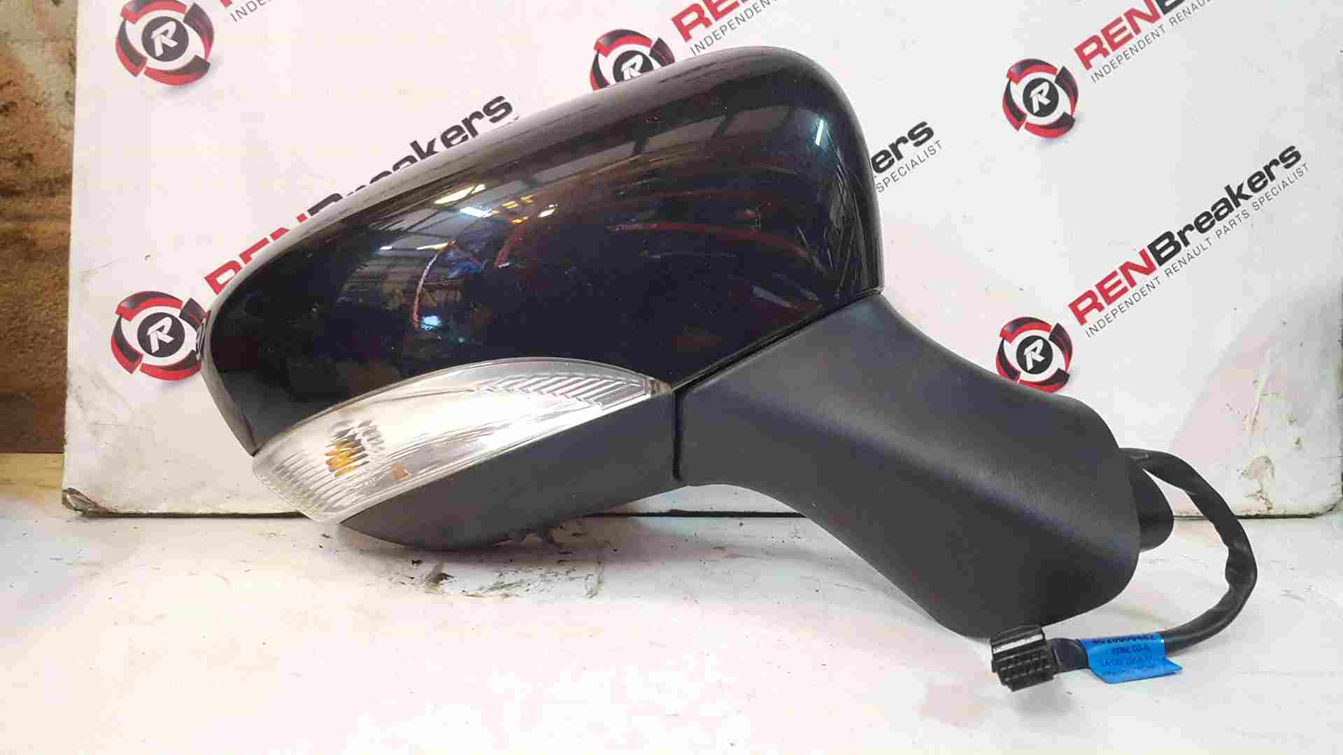 Thumb 2 Renault Clio MK4 2013-2019 Drivers Os Wing Mirror Black Cracked Glass