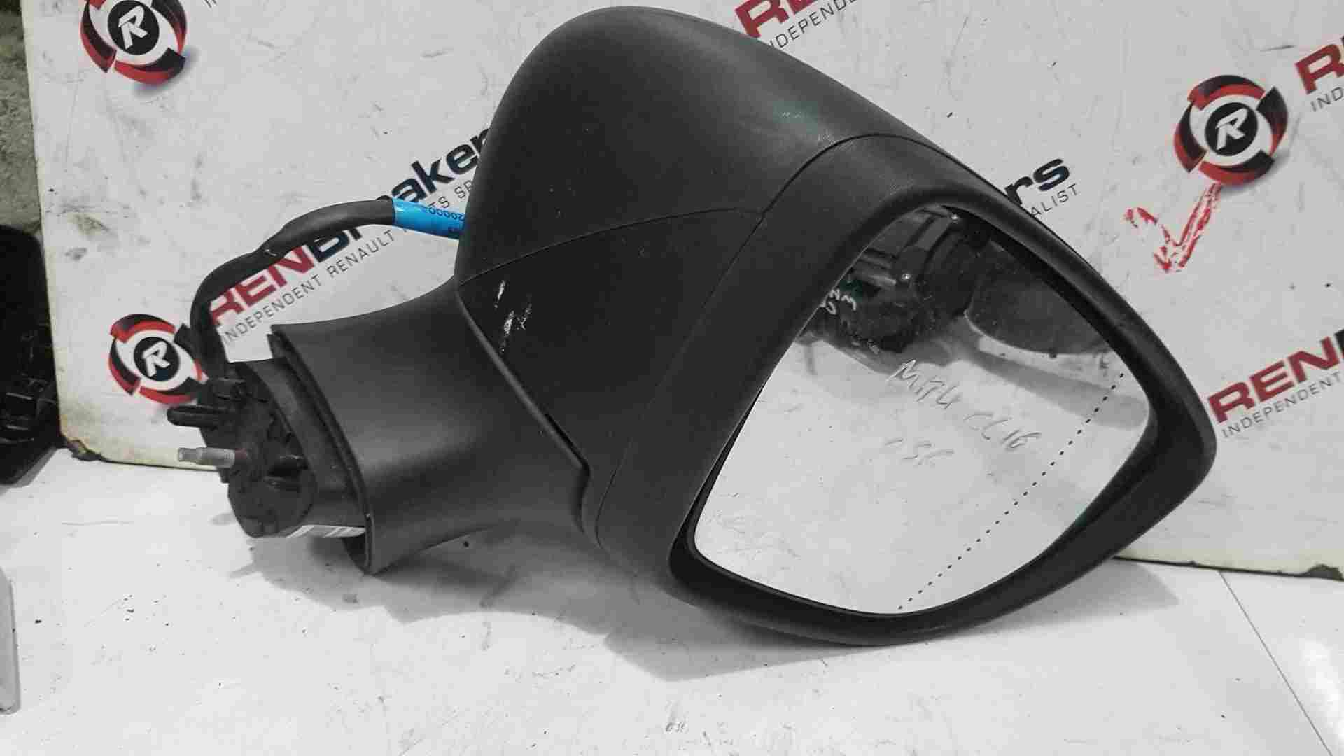 Thumb 3 Renault Clio MK4 2013-2019 Drivers Os Wing Mirror Plain Black Electric