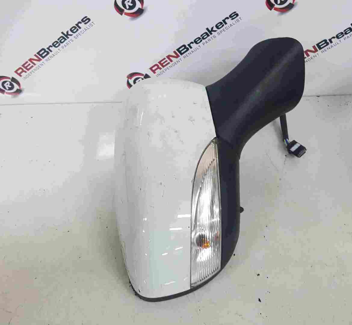 Thumb 2 Renault Clio MK4 2013-2019 Drivers Os Wing Mirror White Ov369 963016273R