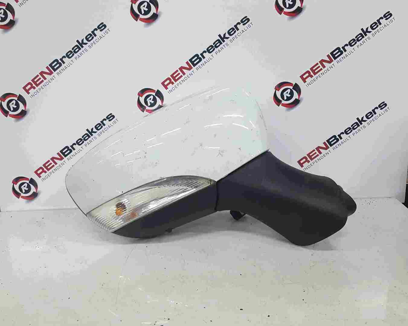 Renault Clio MK4 2013-2019 Drivers Os Wing Mirror White Ov369 963016273R