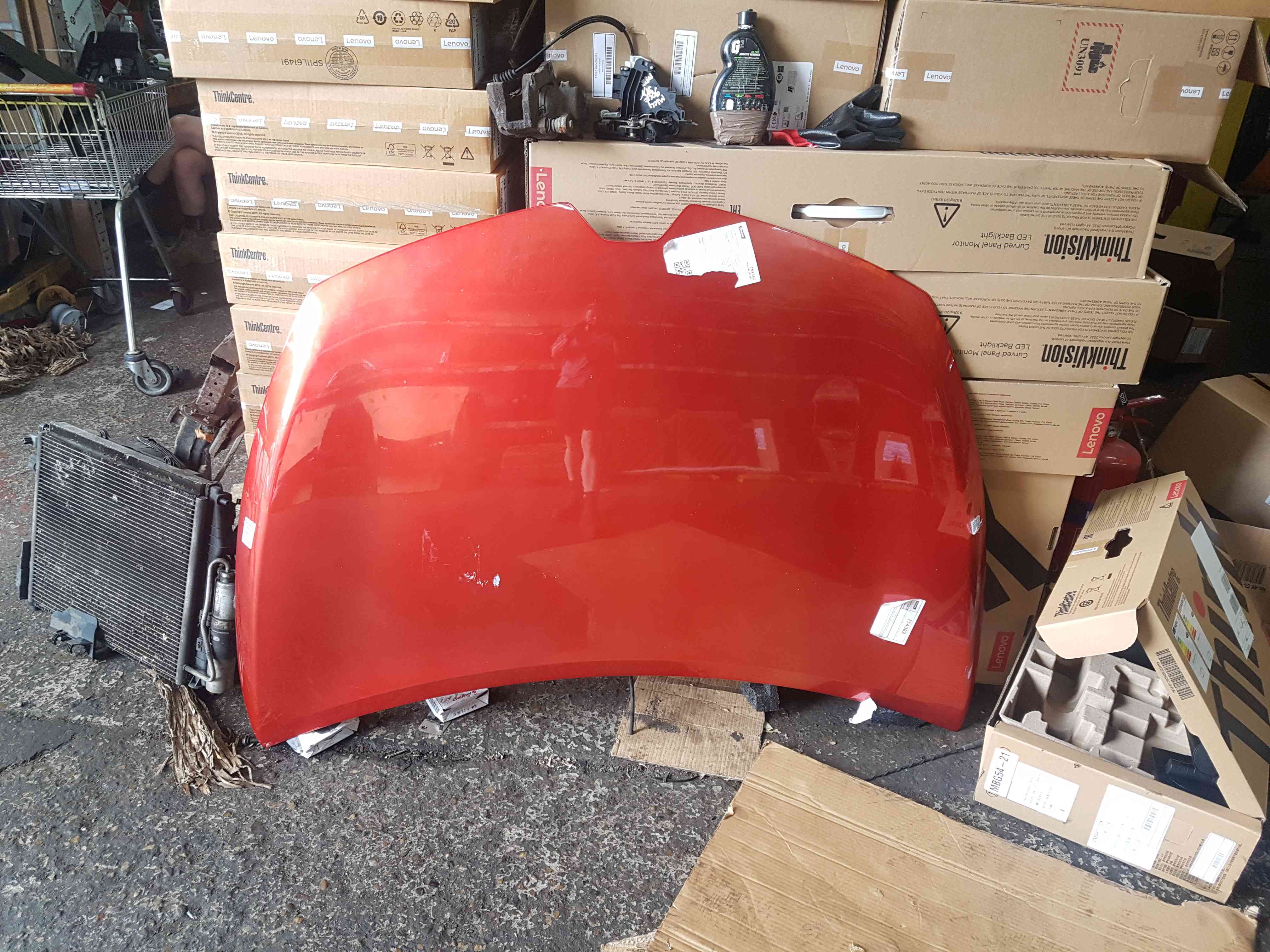 Thumb 2 Renault Clio MK4 2013-2019 Front Bonnet RED Tennp