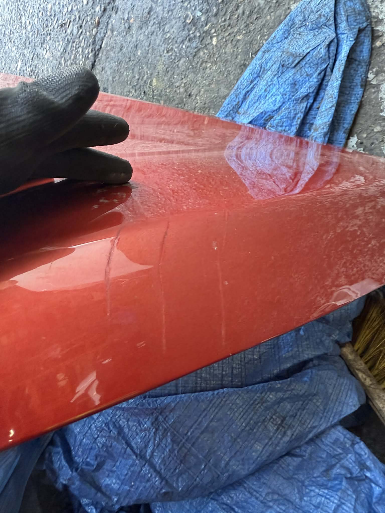 Renault Clio MK4 2013-2019 Front Bonnet RED Tennp Damaged