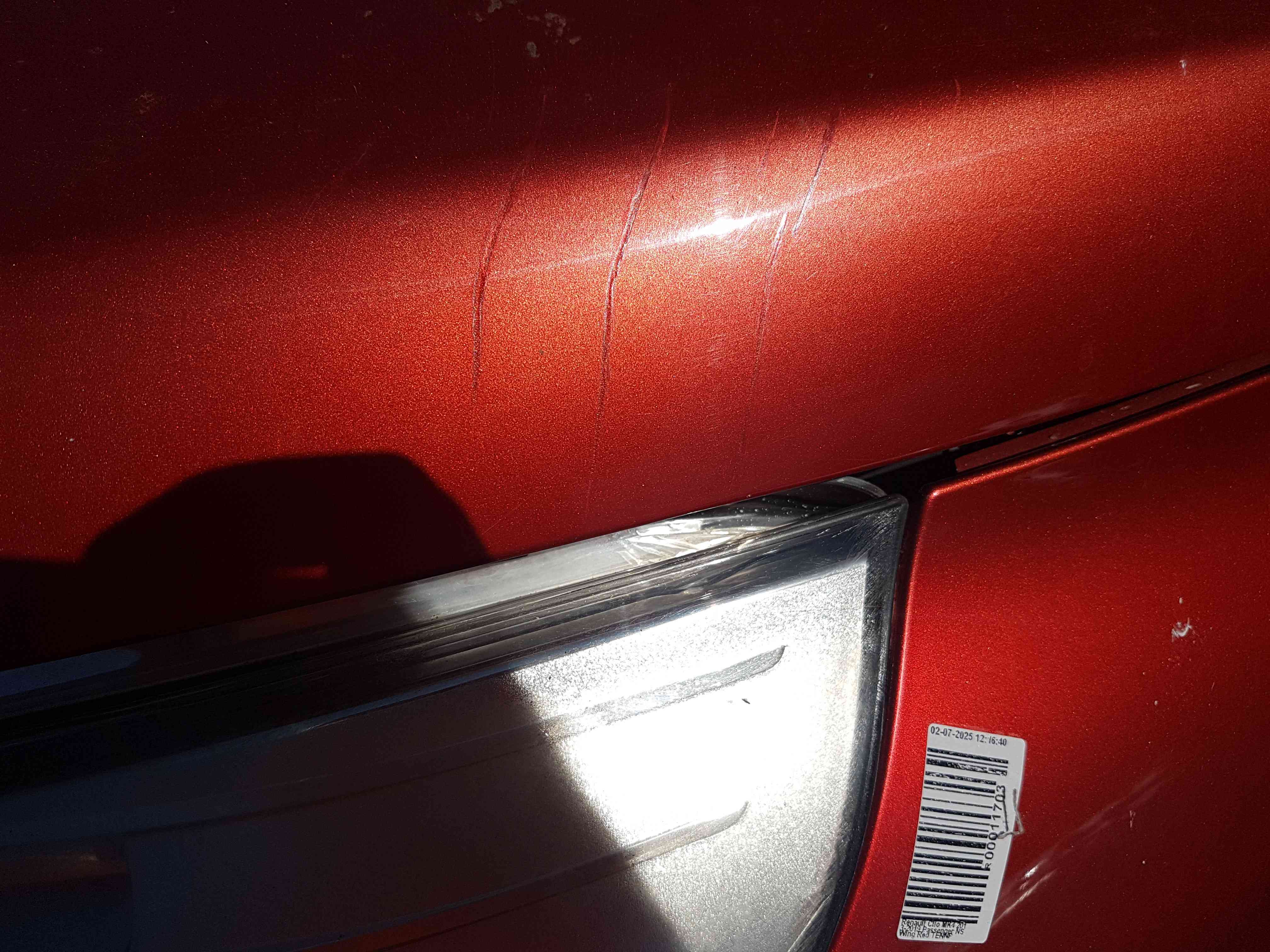Thumb 5 Renault Clio MK4 2013-2019 Front Bonnet RED Tennp Some Damage