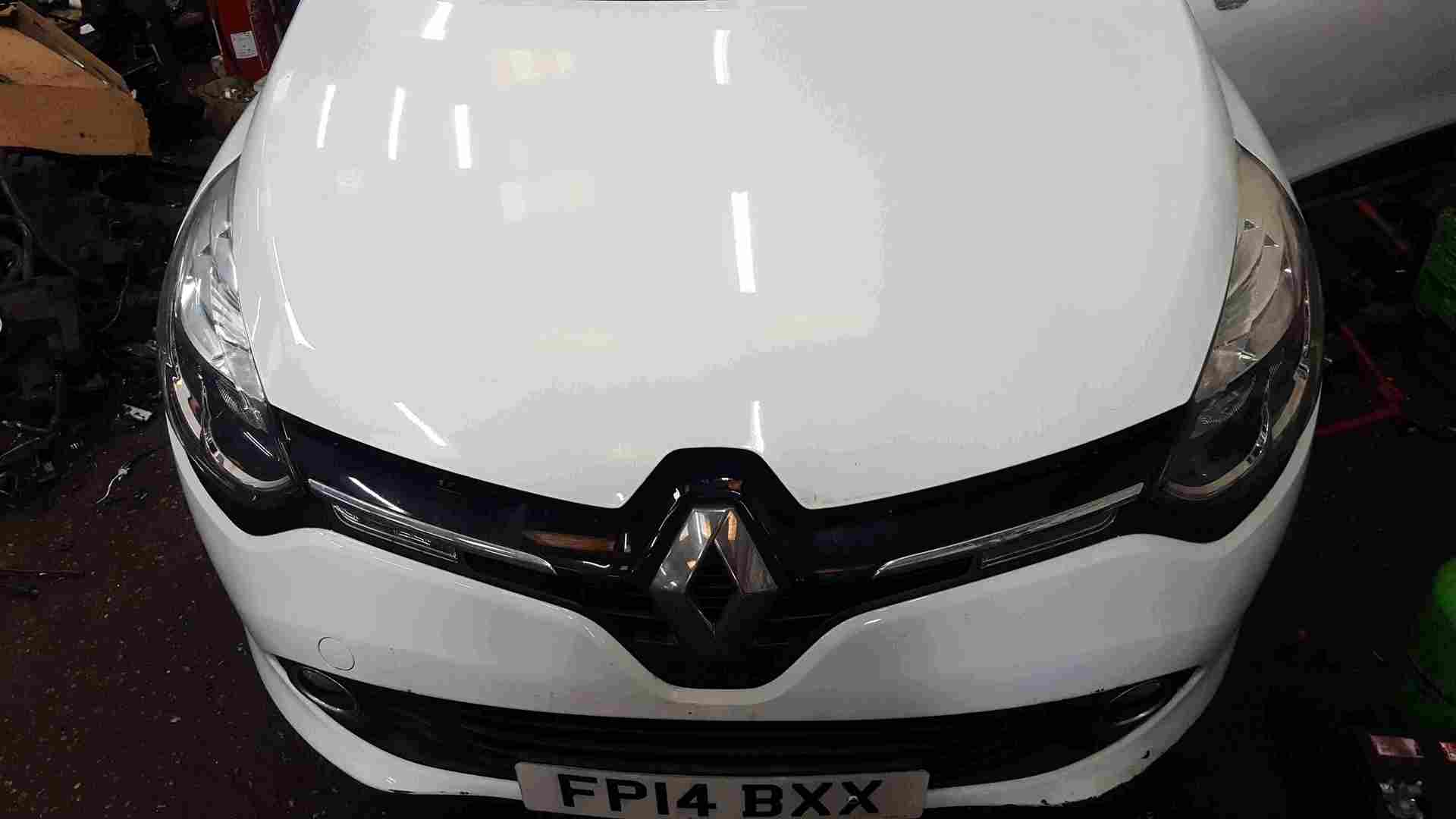 Renault Clio MK4 2013-2019 Front End Bumper Headlights Bonnet Wings White OV369