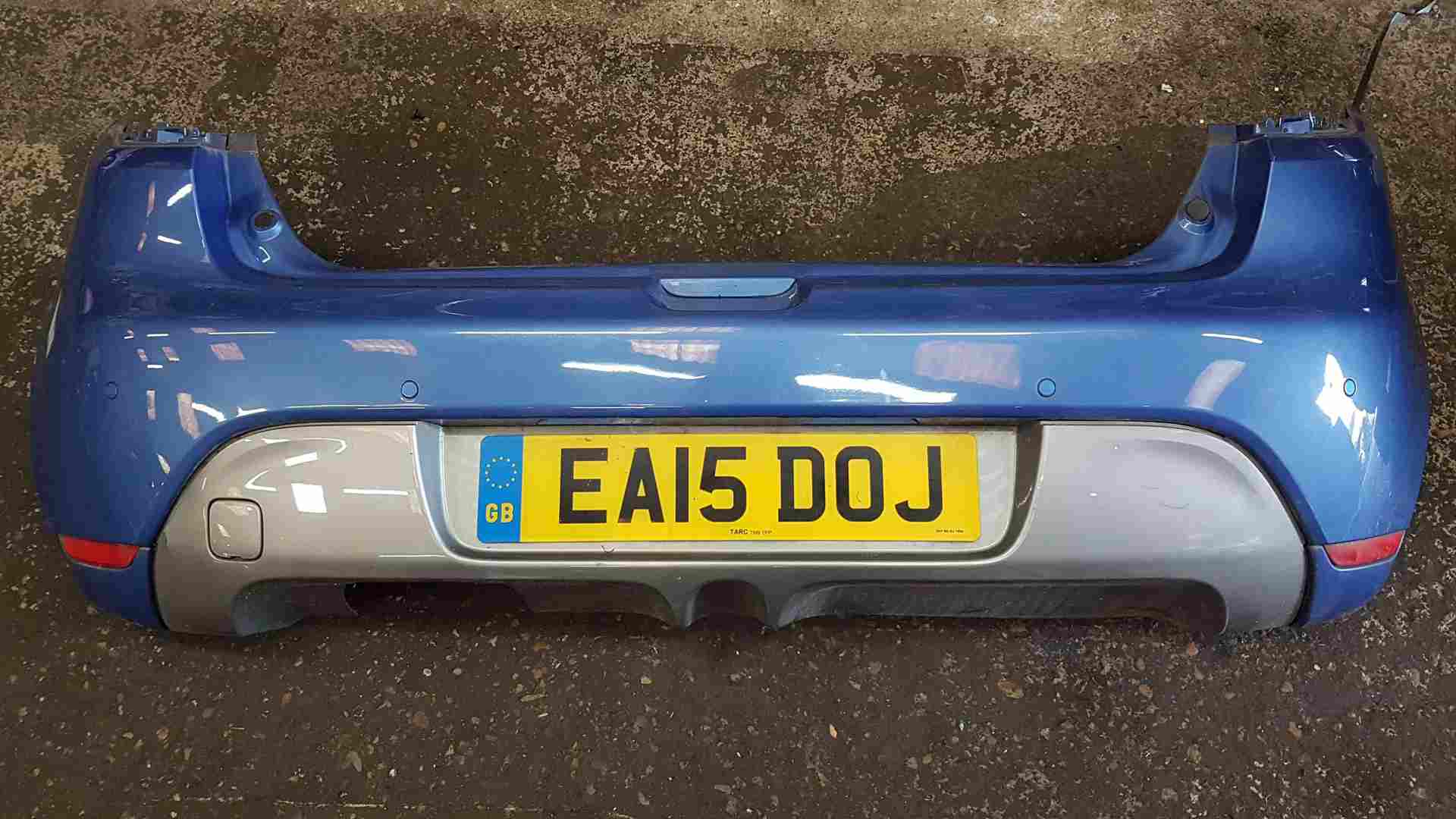 Renault Clio MK4 2013-2019 Gt Line Rear Bumper + Defuser Blue Ternt + Sensors