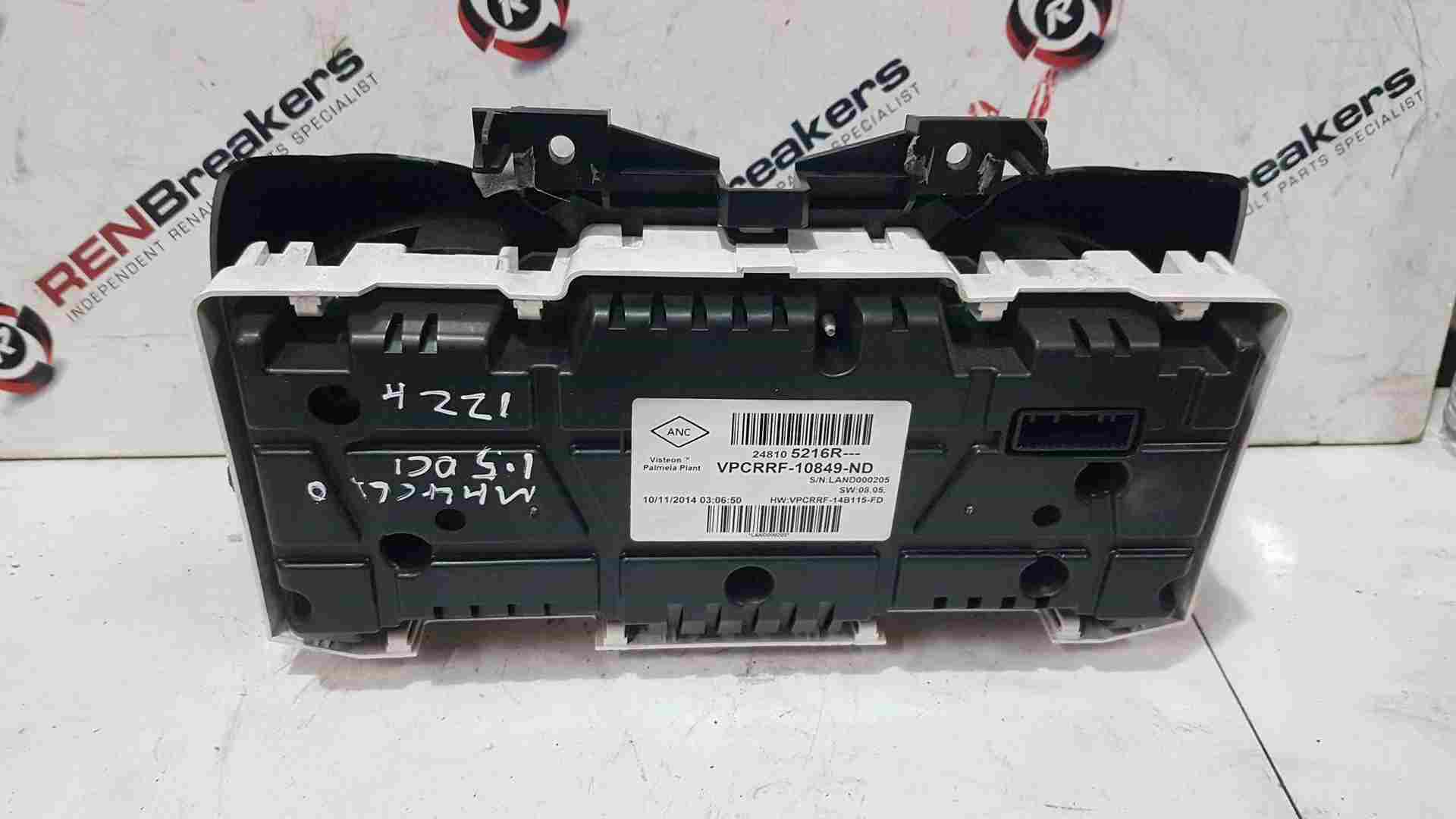 Thumb 4 Renault Clio MK4 2013-2019 Instrument Panel Dials Gauges Clocks 248105216R