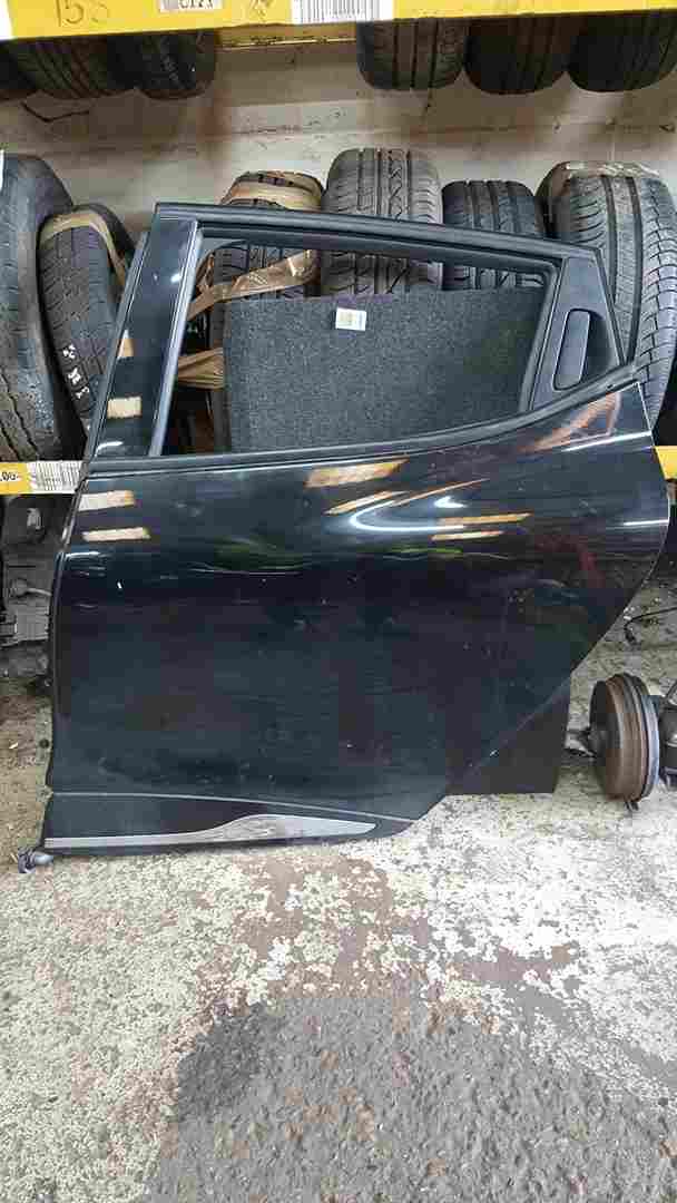 Thumb 2 Renault Clio MK4 2013-2019 Passenger NSR Rear Door Black Tegne Keyed