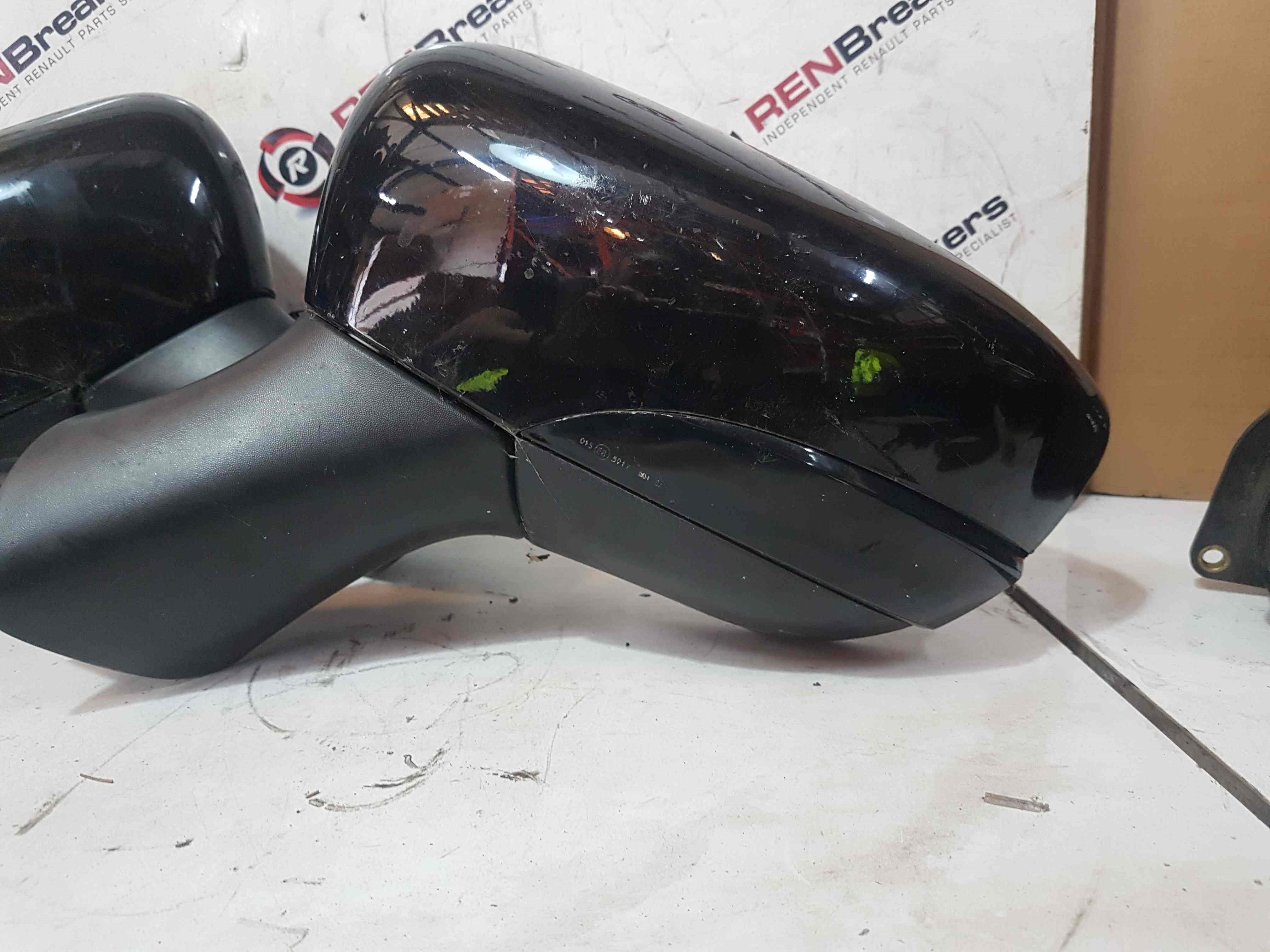 Thumb 2 Renault Clio MK4 2013-2019 Passenger Ns Os Wing Mirror Black Repeaters Folding 