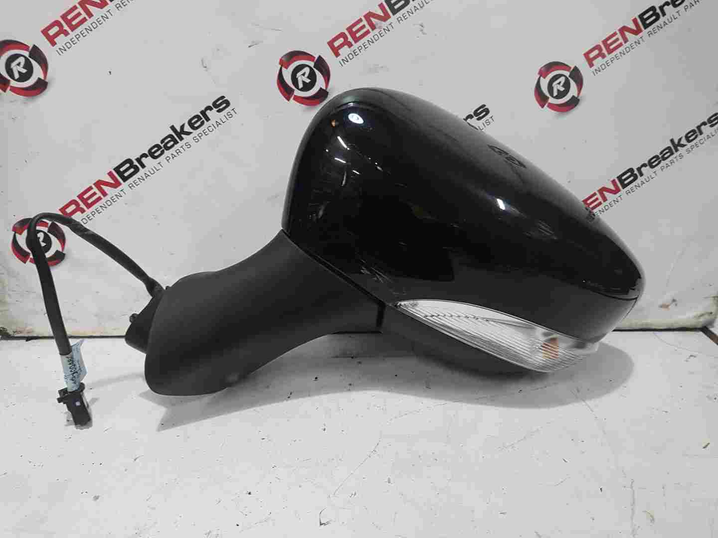 Renault Clio MK4 2013-2019 Passenger Ns Wing Mirror Black 