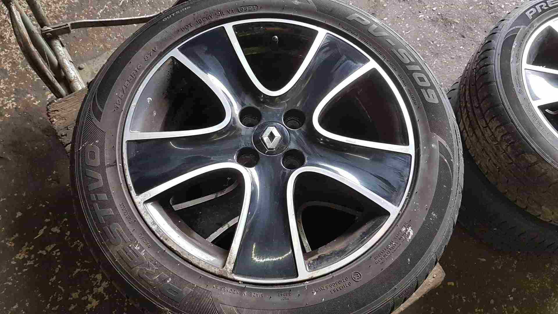 Thumb 6 Renault Clio MK4 2013-2019 Passion Alloy Wheel Chrome Black + Tyre 195 55 16 4Mm