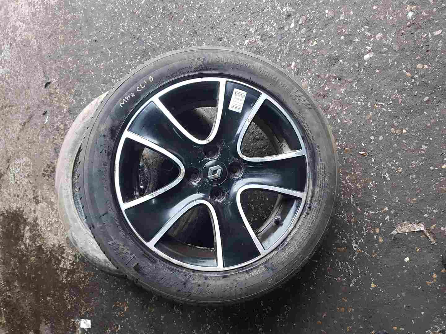 Thumb 8 Renault Clio MK4 2013-2019 Passion Alloy Wheel Chrome Black + Tyre 195 55 16 4Mm