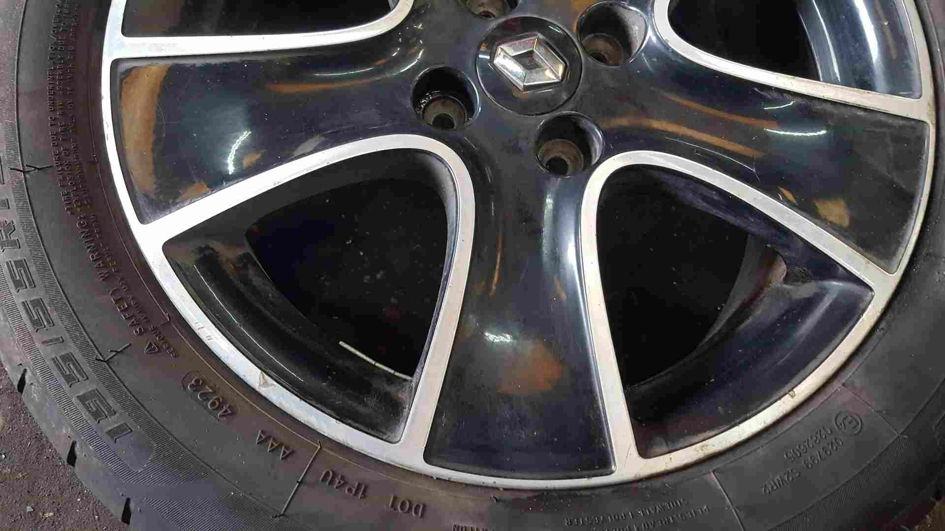 Thumb 2 Renault Clio MK4 2013-2019 Passion Alloy Wheel Chrome Black + Tyre 195 55 16 6Mm