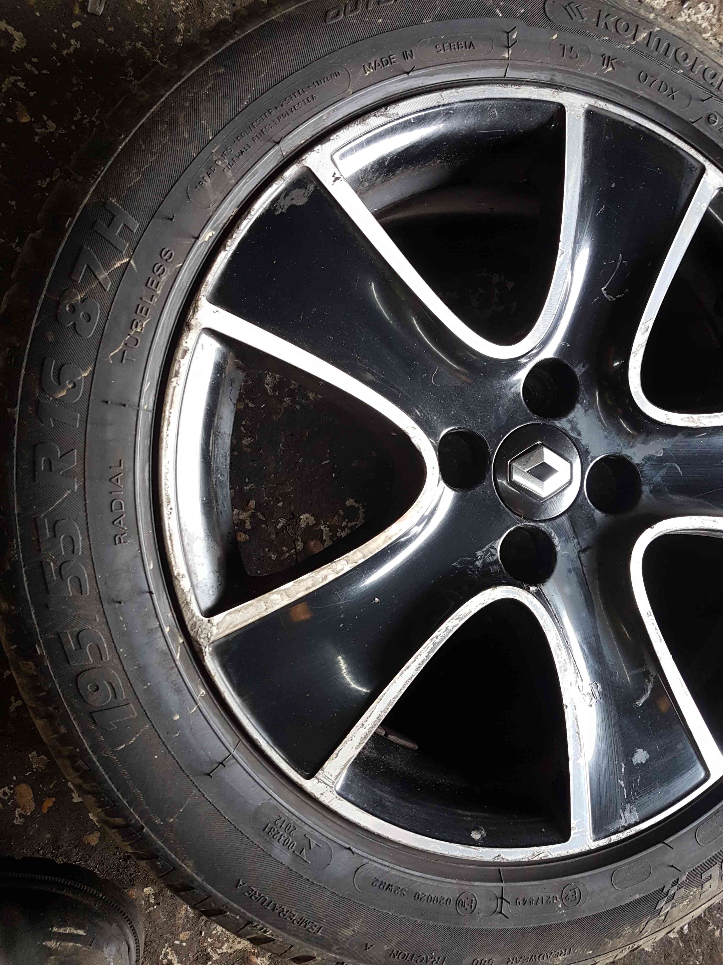 Thumb 5 Renault Clio MK4 2013-2019 Passion Alloy Wheel Chrome Black + Tyre 195 55 16 6Mm