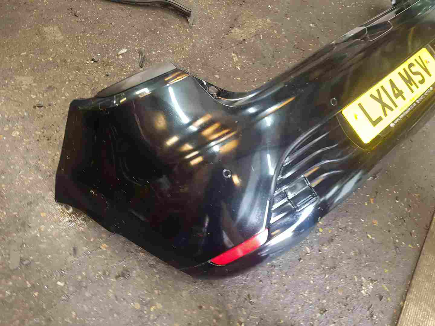 Thumb 2 Renault Clio MK4 2013-2019 Rear Bumper Black Tegne Cheap Cracked