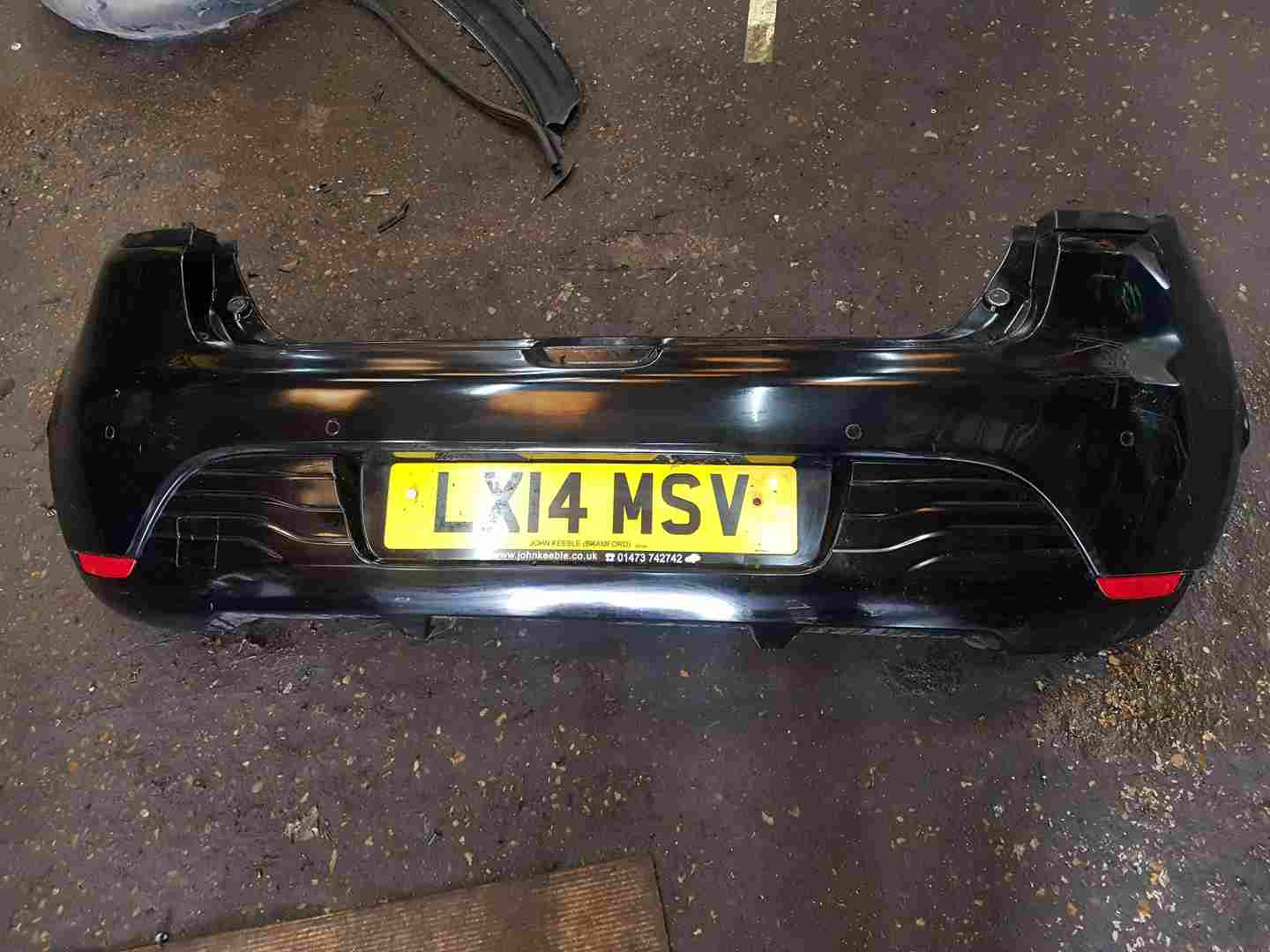 Thumb 7 Renault Clio MK4 2013-2019 Rear Bumper Black Tegne Cheap Cracked