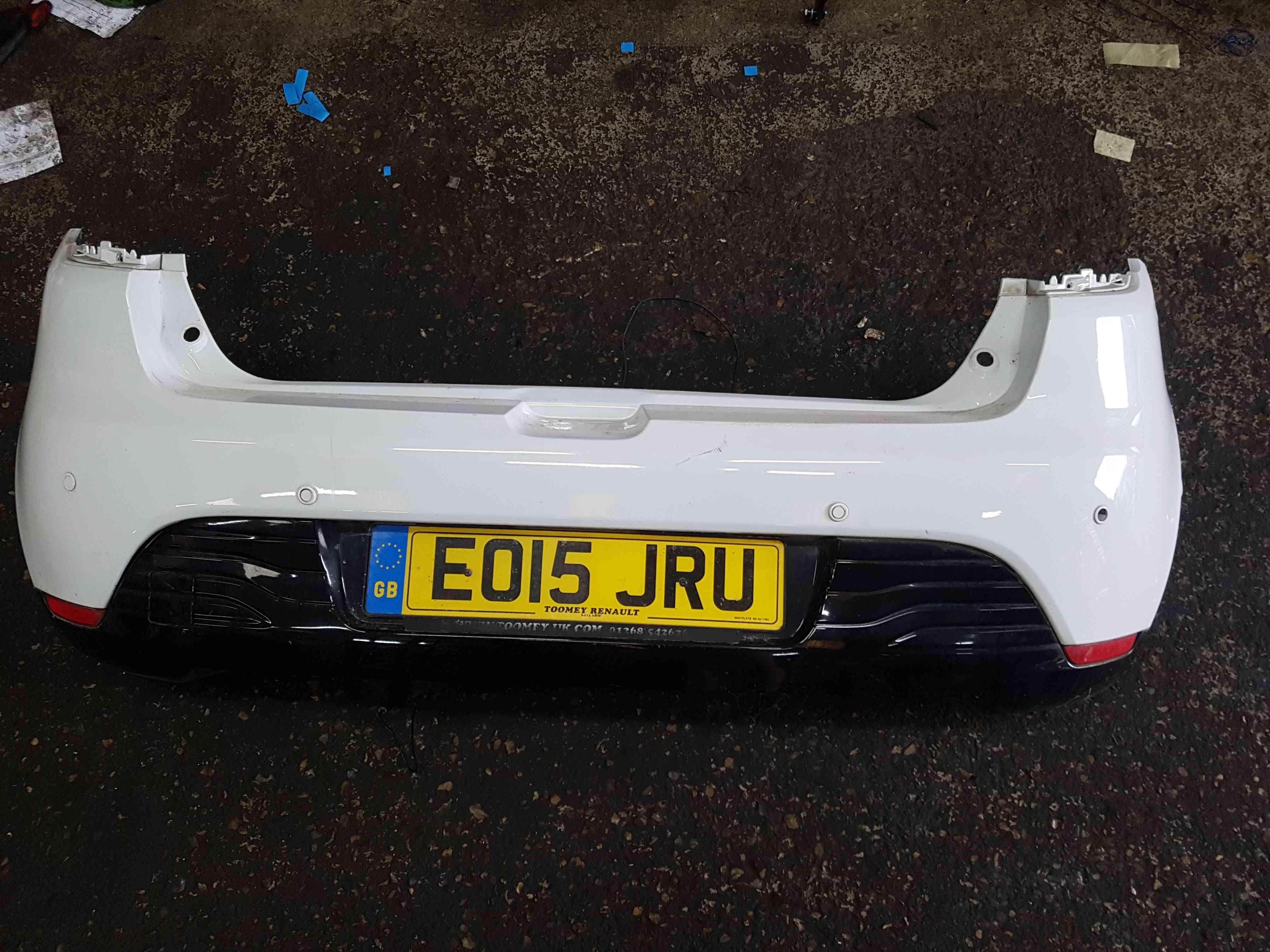 Thumb 2 Renault Clio MK4 2013-2019 Rear Bumper White Ov369